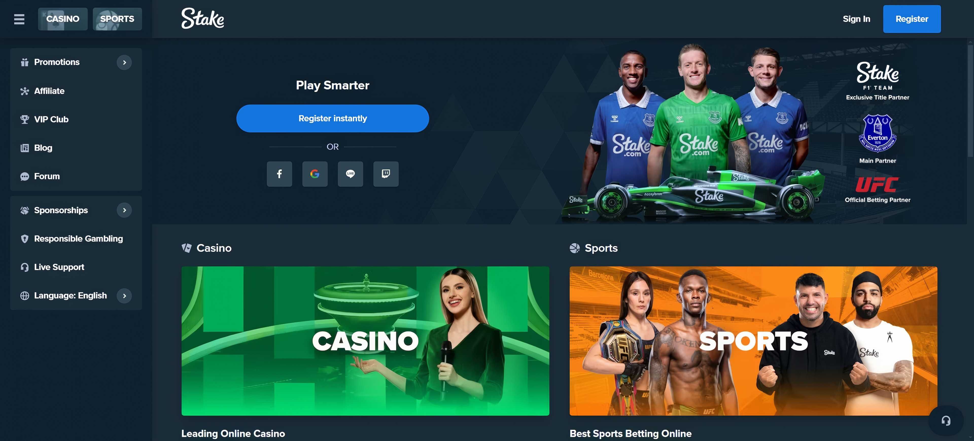 Stake.com desktop screenshot 1