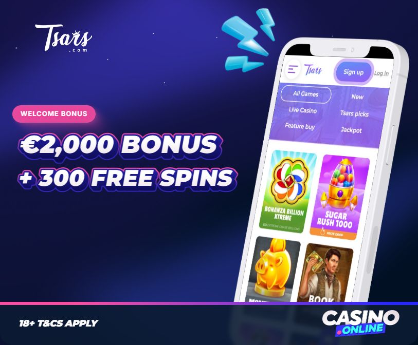Tsars Casino Welcome Bonus