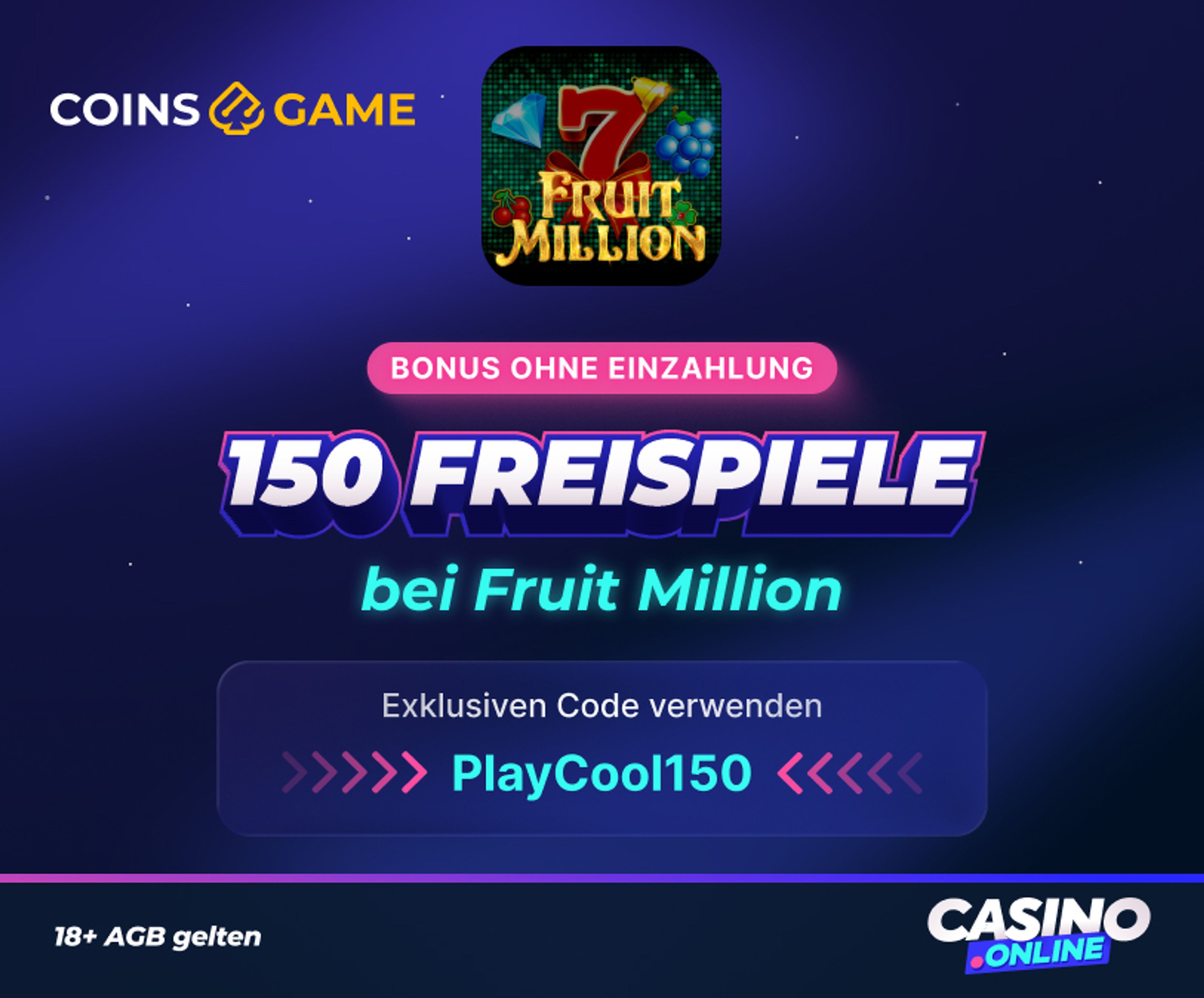 Coins.game Bonus ohne Einzahlung