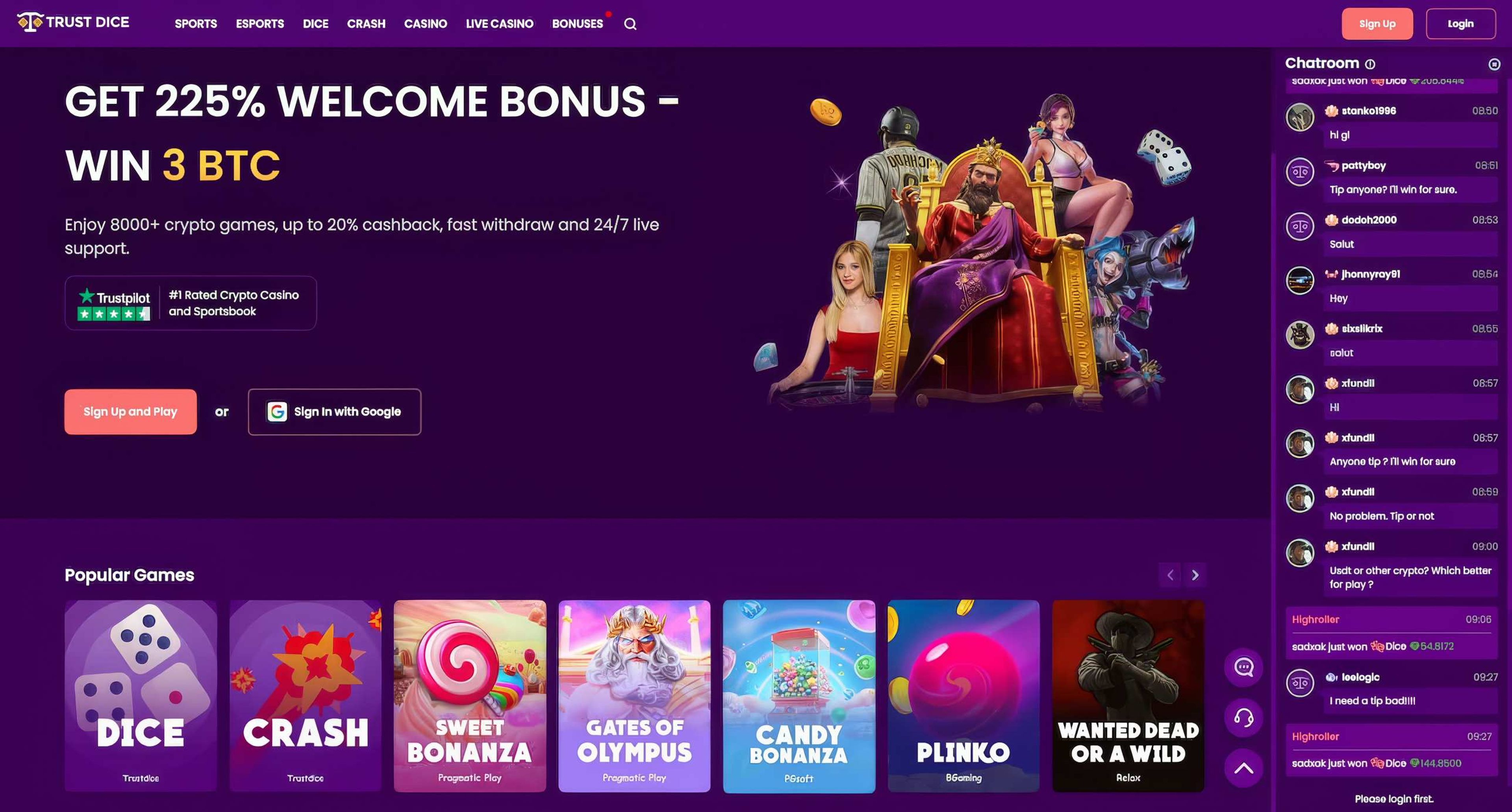 TrustDice desktop screenshot 1