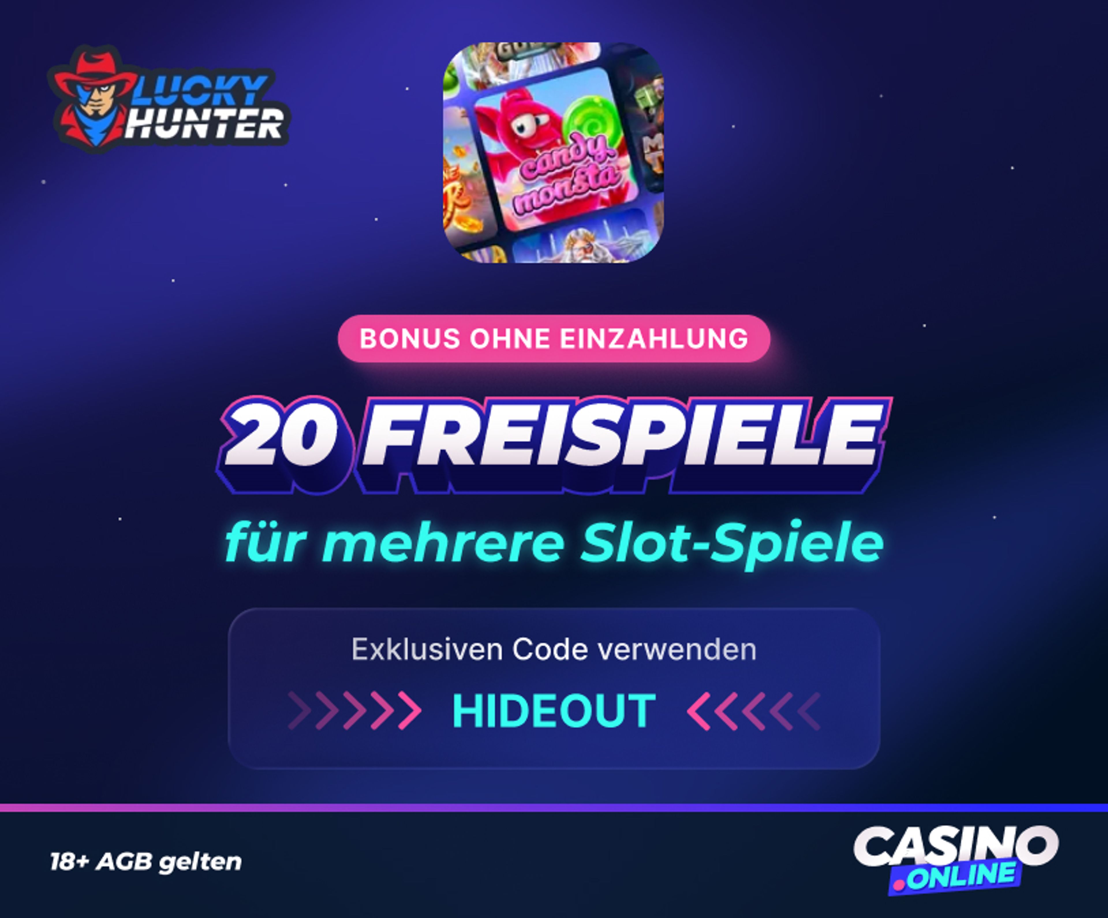 Lucky Hunter bonus ohne einzahlung