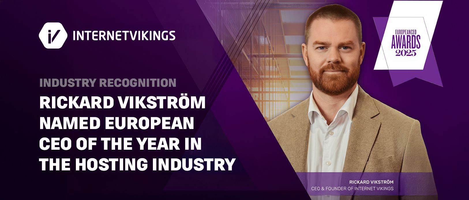 Rickard Vikström Wins European CEO of the Year