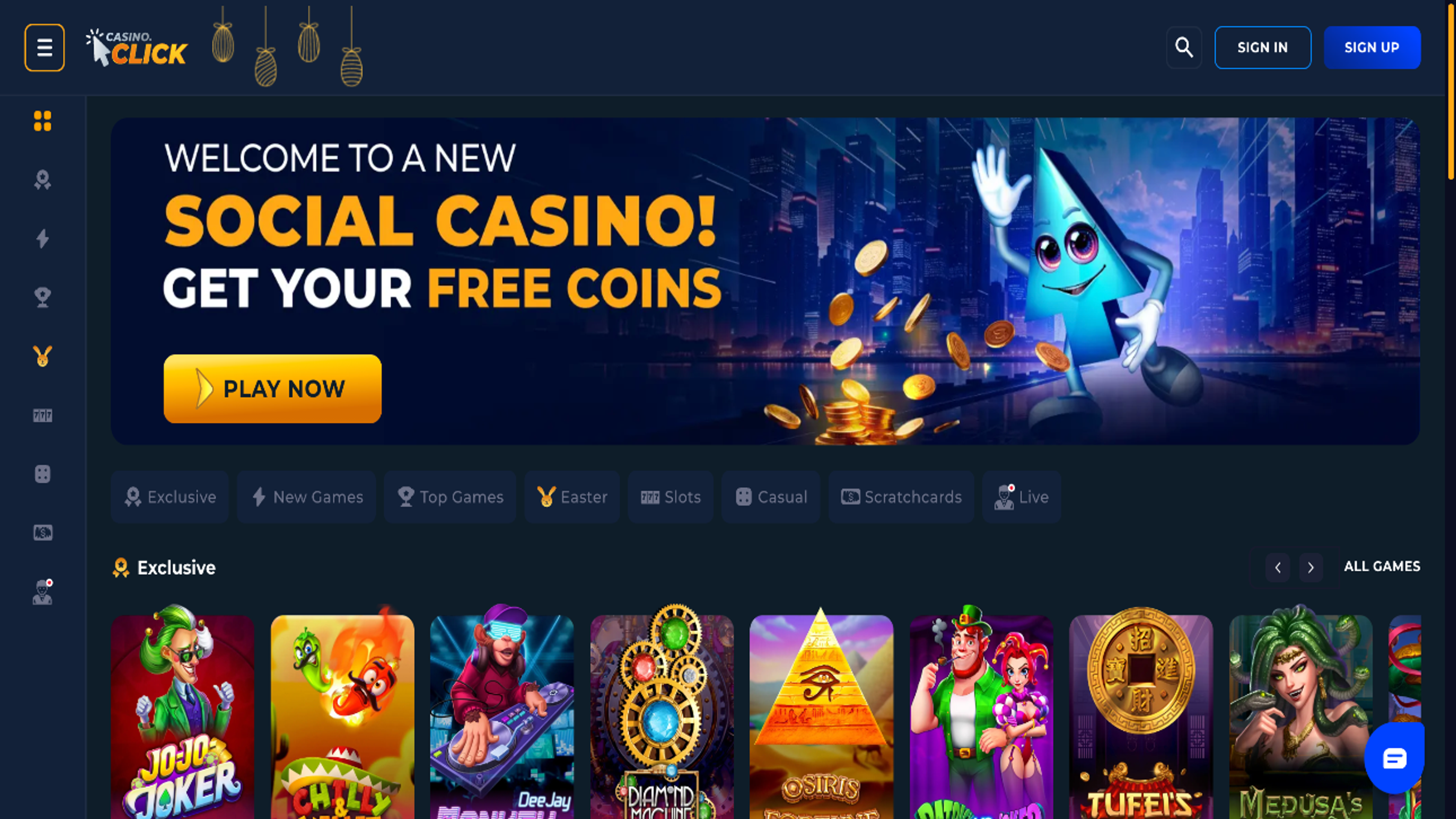 Casino Click desktop screenshot 1