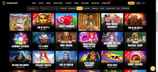 goldenbet casino desktop slots