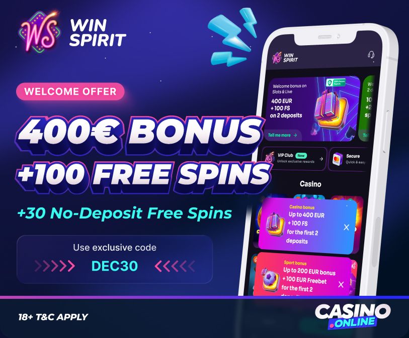 reliable Winspirit Casino bonus spins promotional banner in Australia