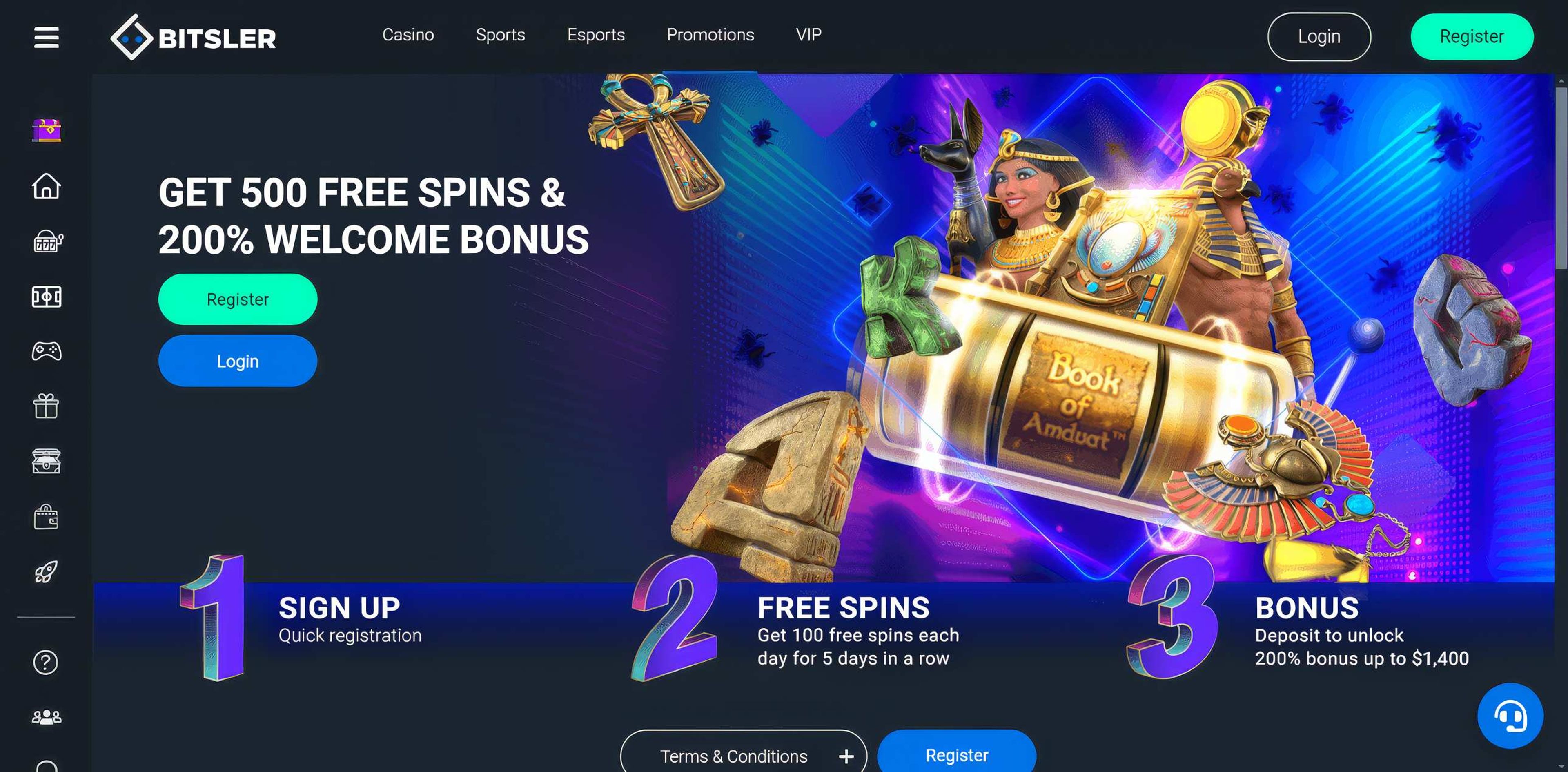 Bitsler desktop screenshot 1