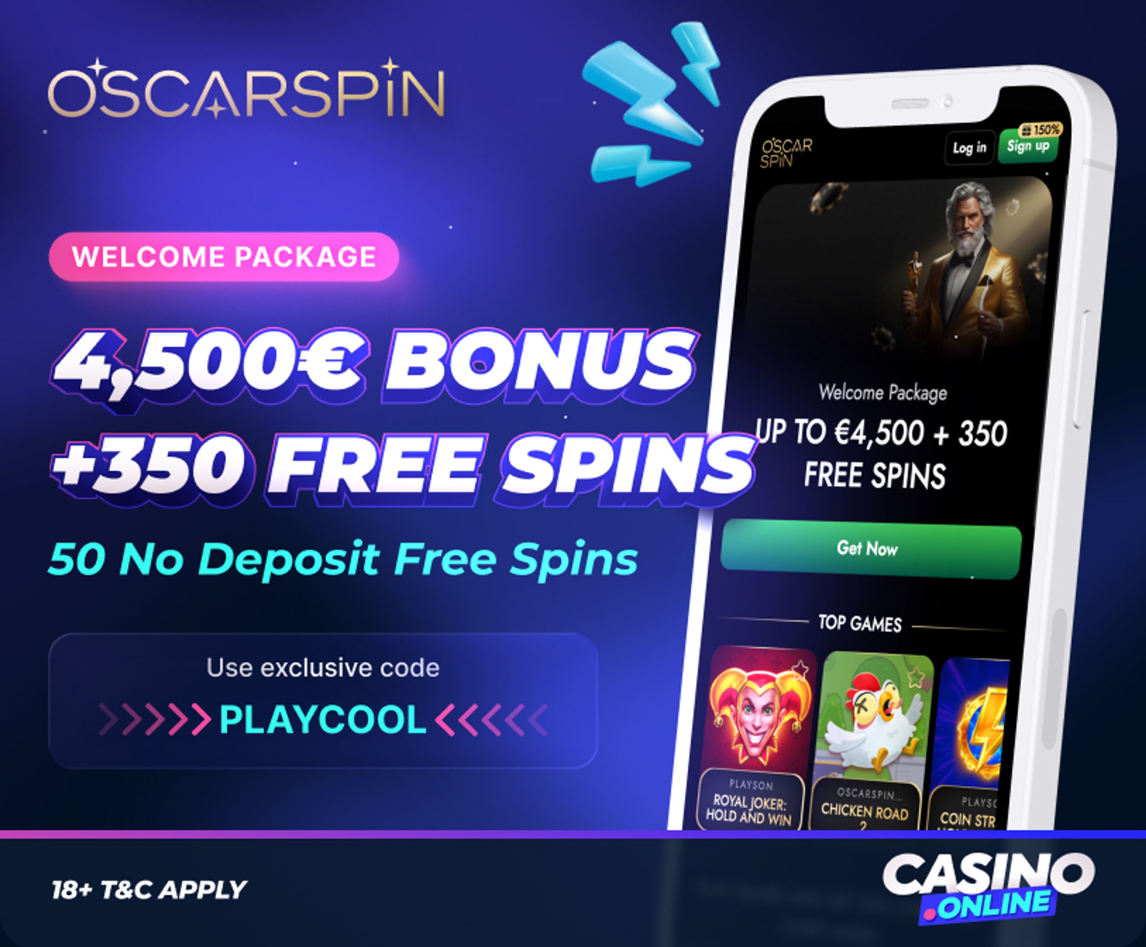 oscarspin casino welcome offer