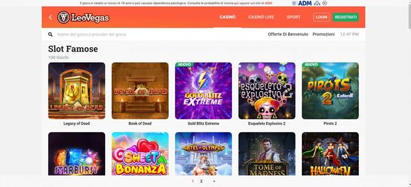 LeoVegas Casino Slots