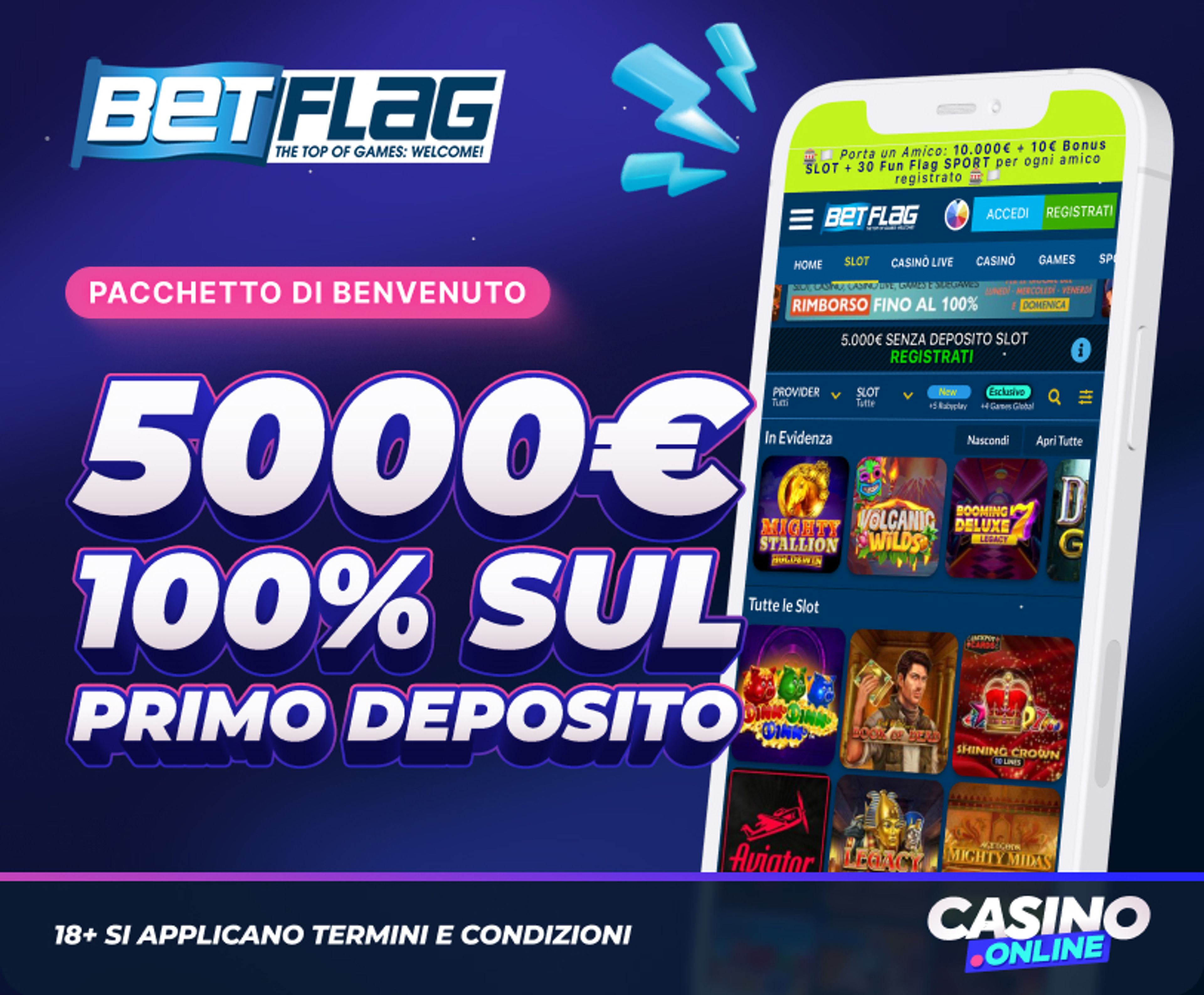 Betflag Casino Bonus Benvenuto