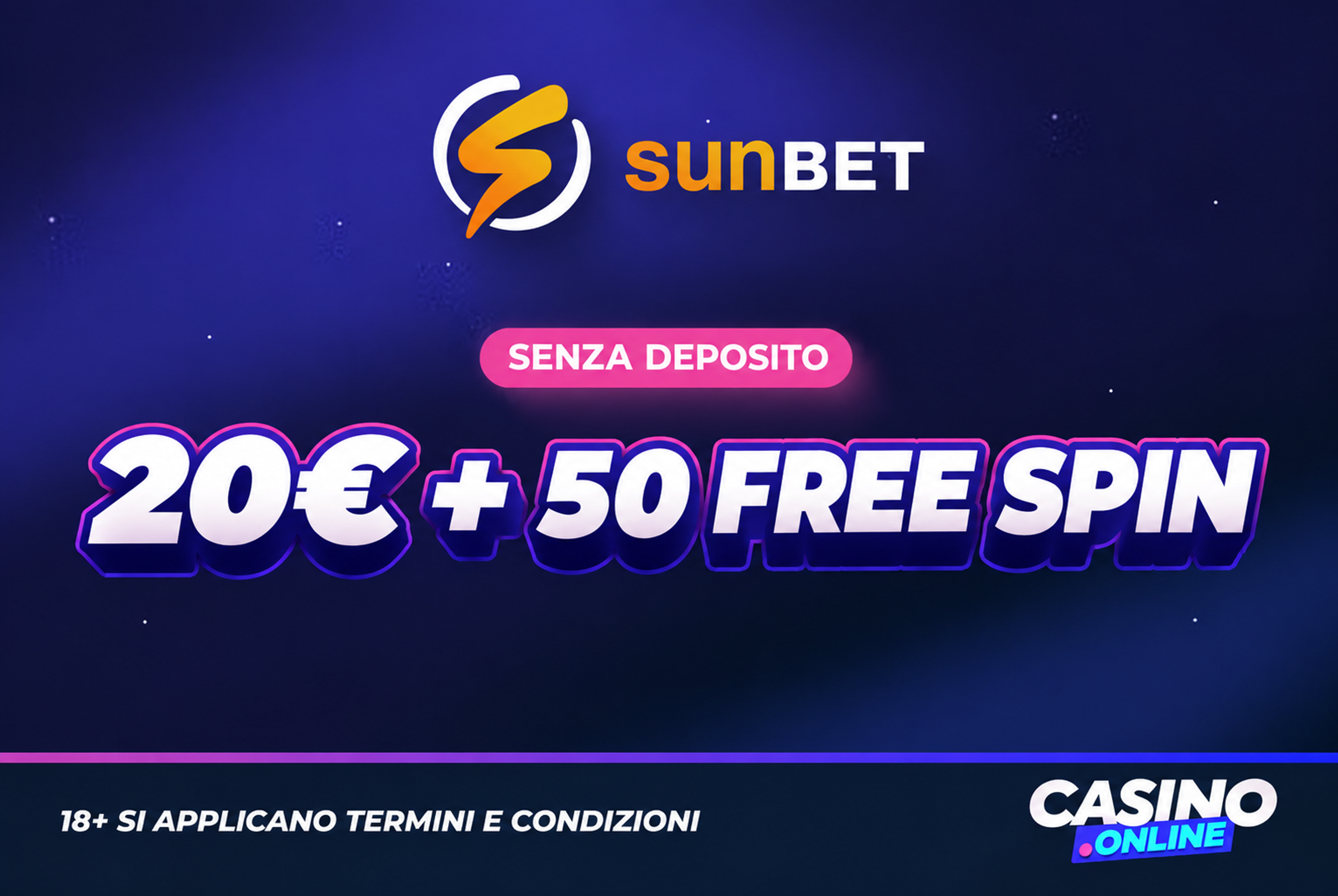 Sunbet.it Casino Bonus senza Deposito