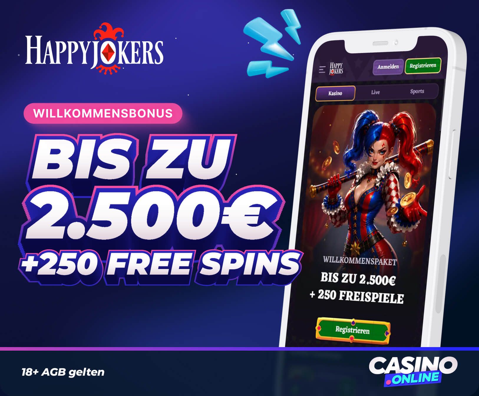 Happyjokers Casino Willkommensangebot