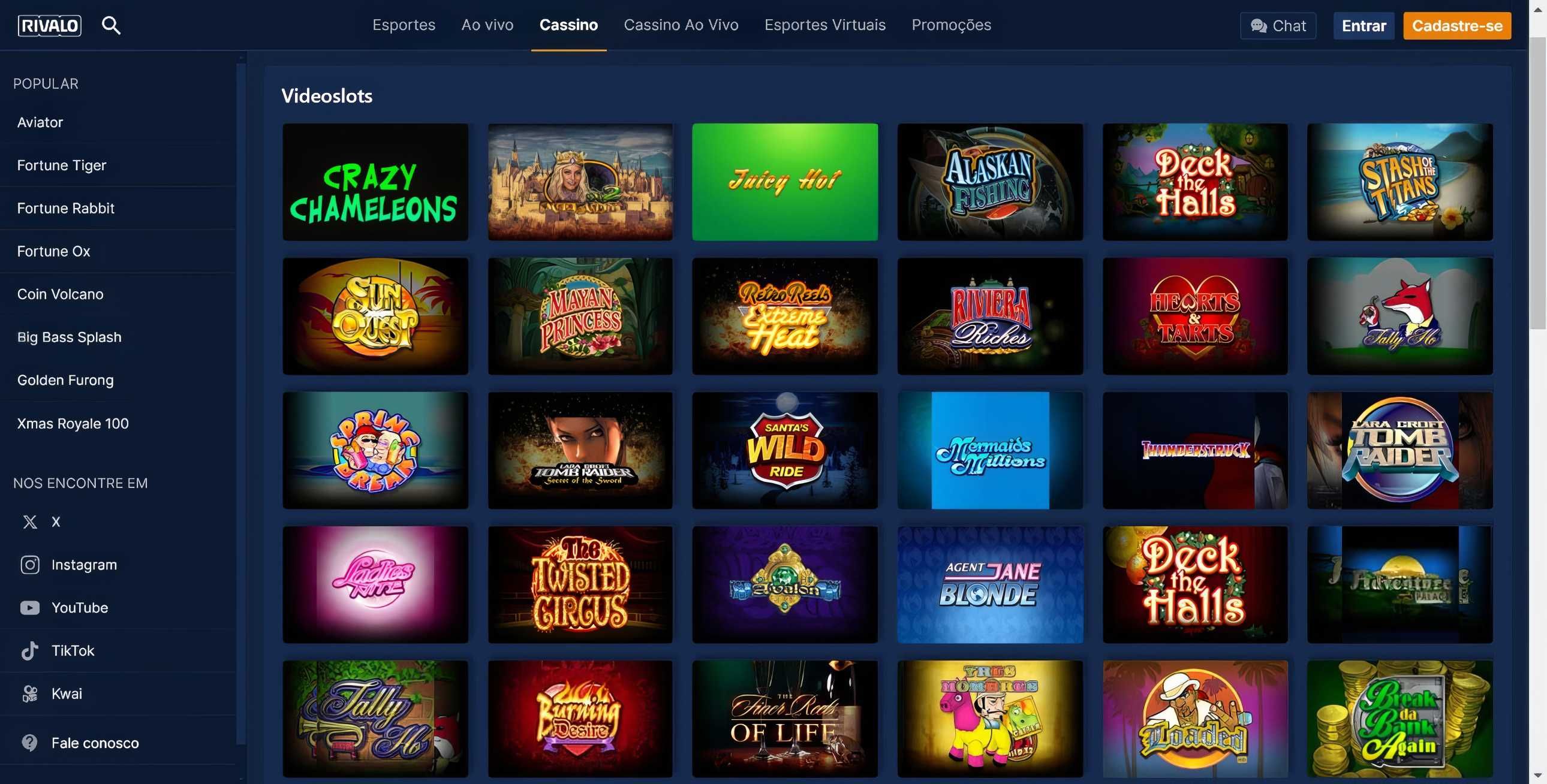 Rivalo desktop screenshot 2