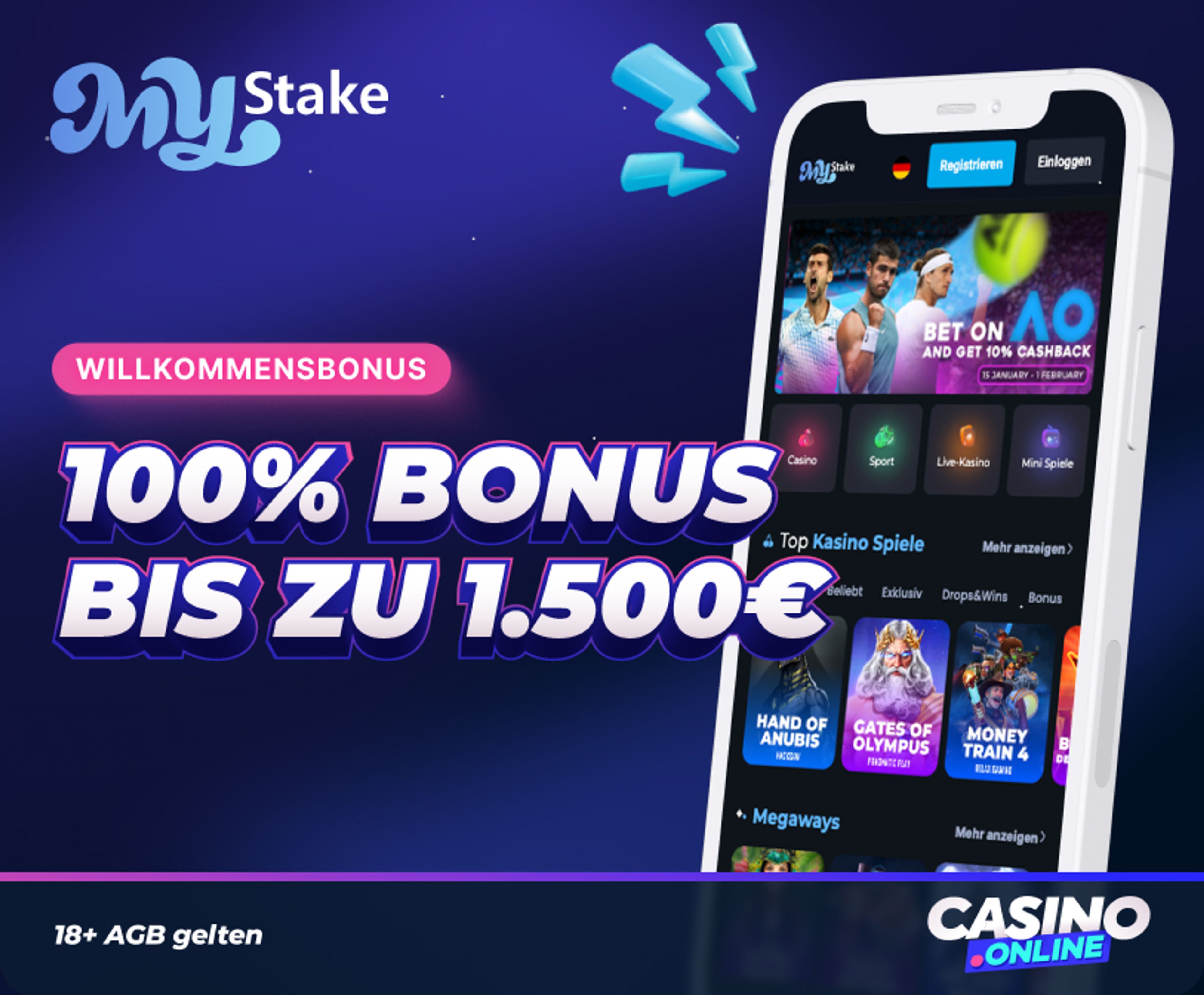 MyStake Casino Willkommensbonus