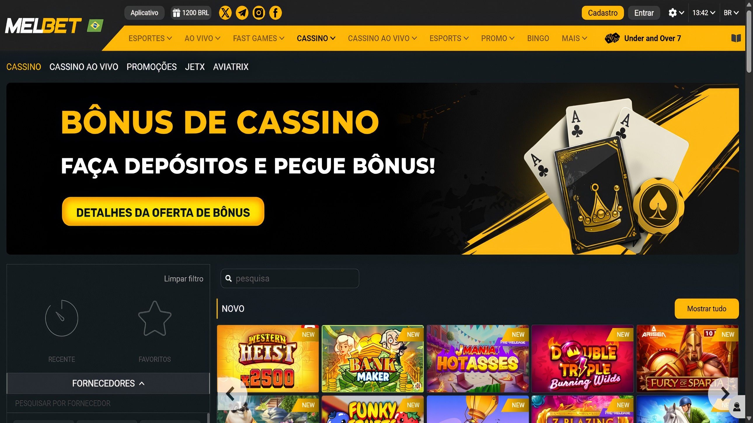 Melbet desktop screenshot 1