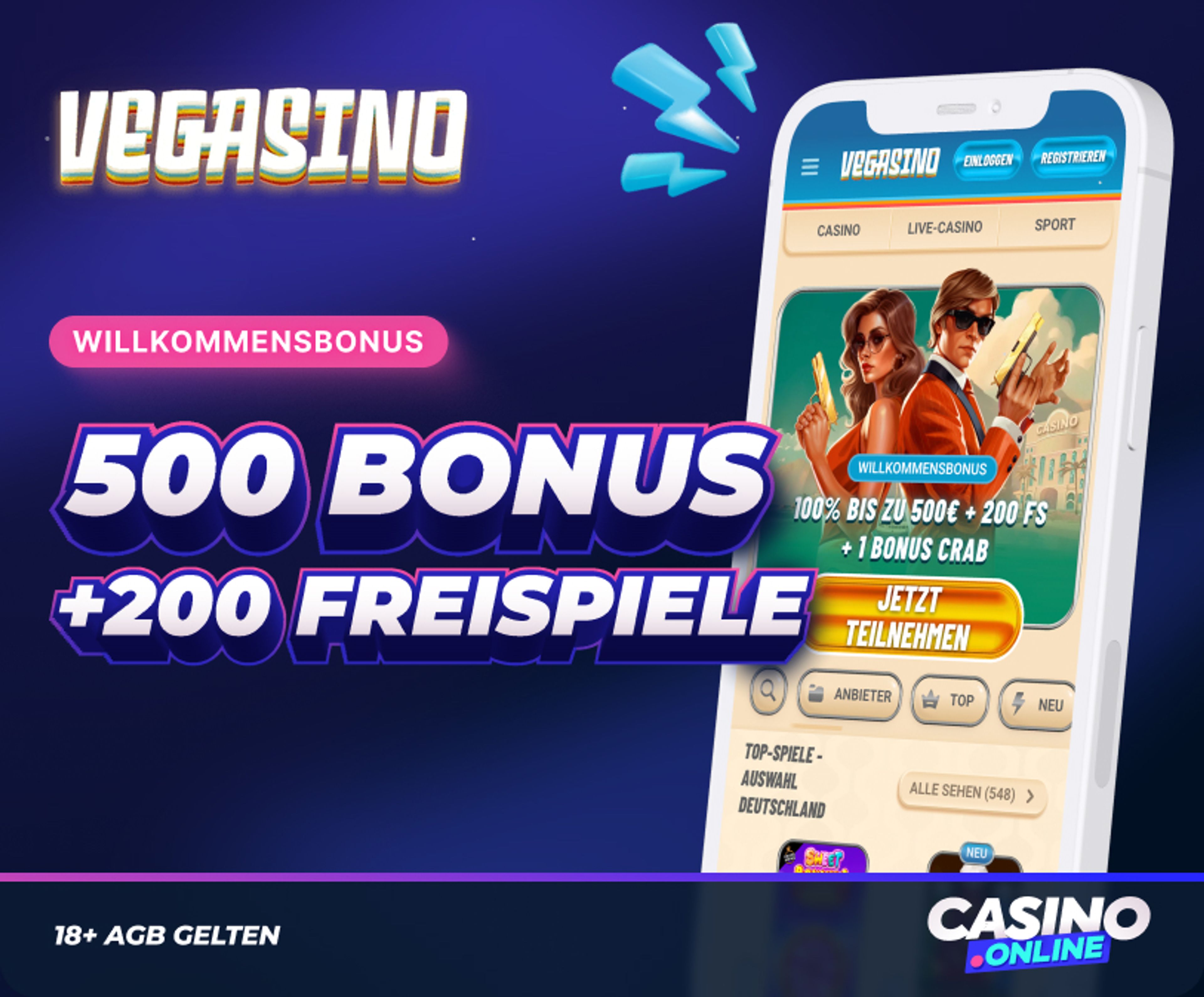 Vegasino Bonus