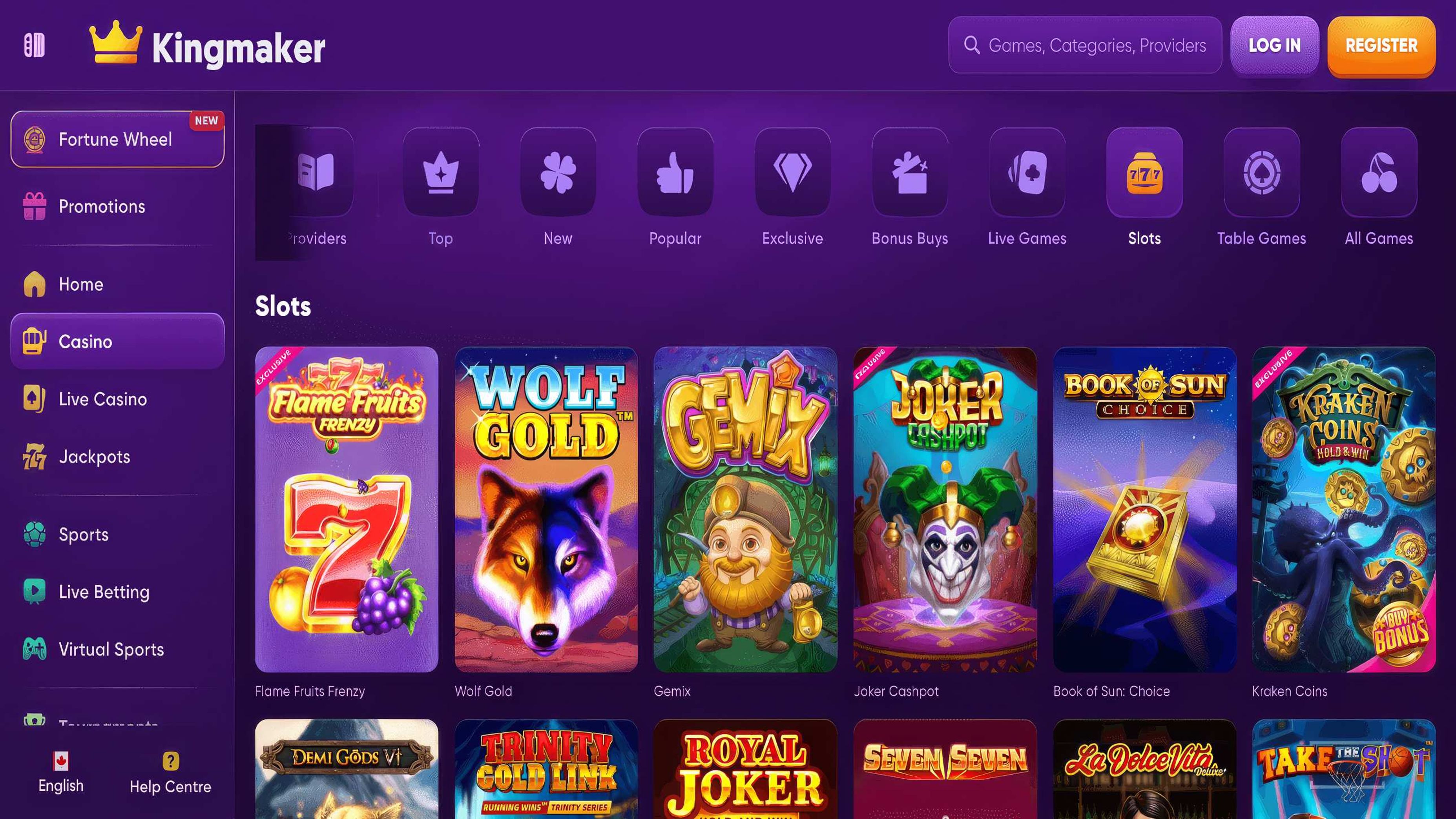 Kingmaker desktop screenshot 2