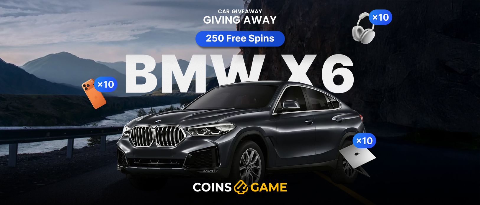Coins Boost at Coins.Game - BMW, Apple Prizes & Free Spins