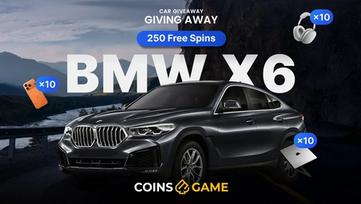 Coins Boost at Coins.Game - BMW, Apple Prizes & Free Spins