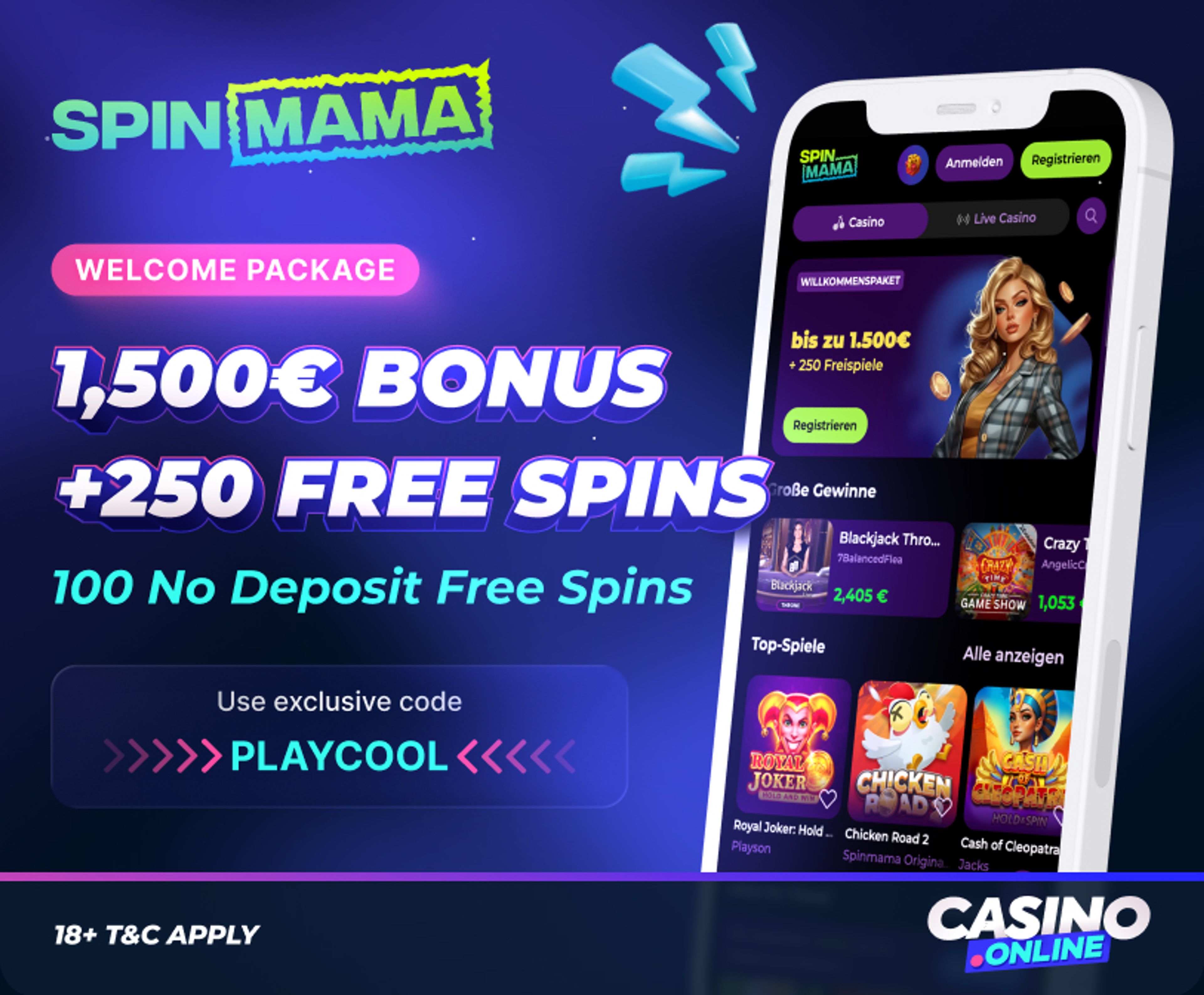 spinmama casino welcome offer
