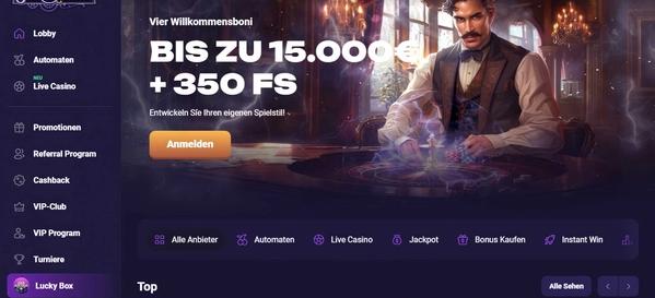 Spirit Casino desktop screenshot 1