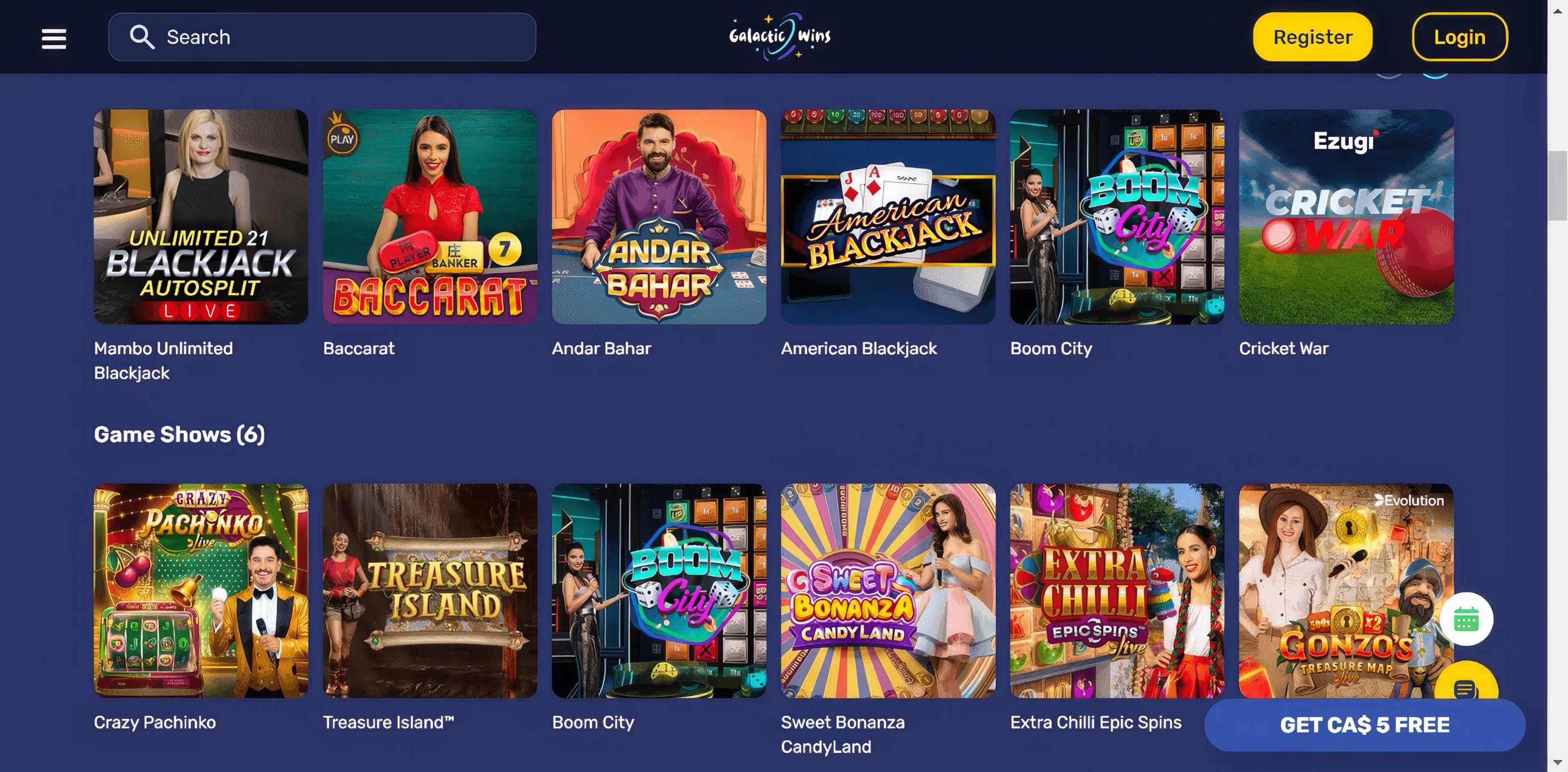 Galactic Wins desktop screenshot 2