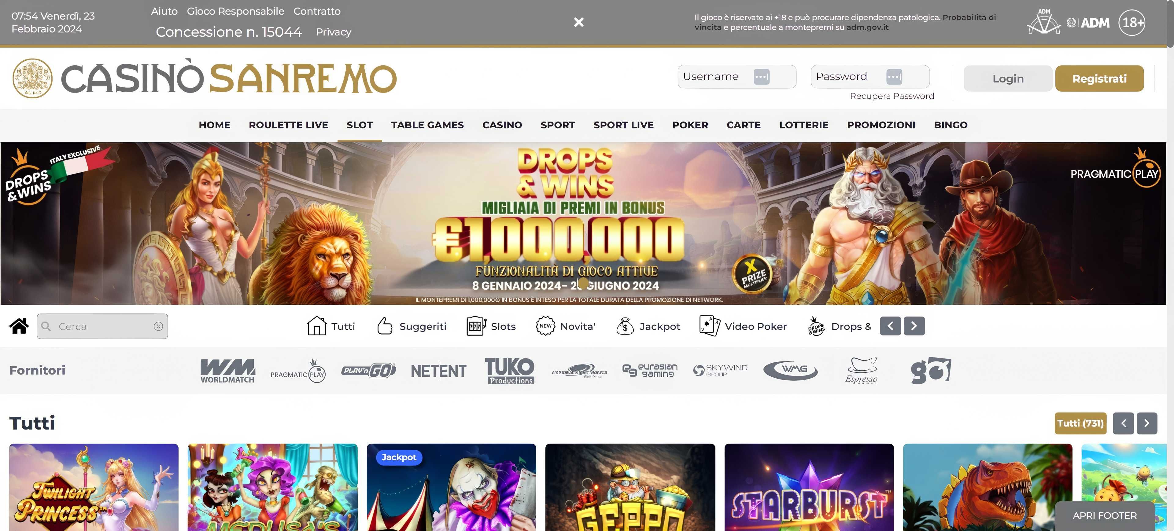 San Remo desktop screenshot 1