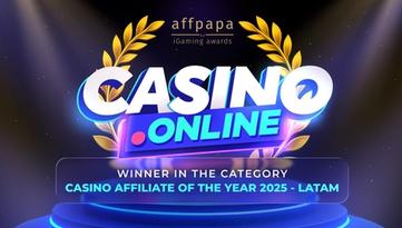 Casino.online Wins Affiliate of the Year at AffPapa LATAM Awards 2025
