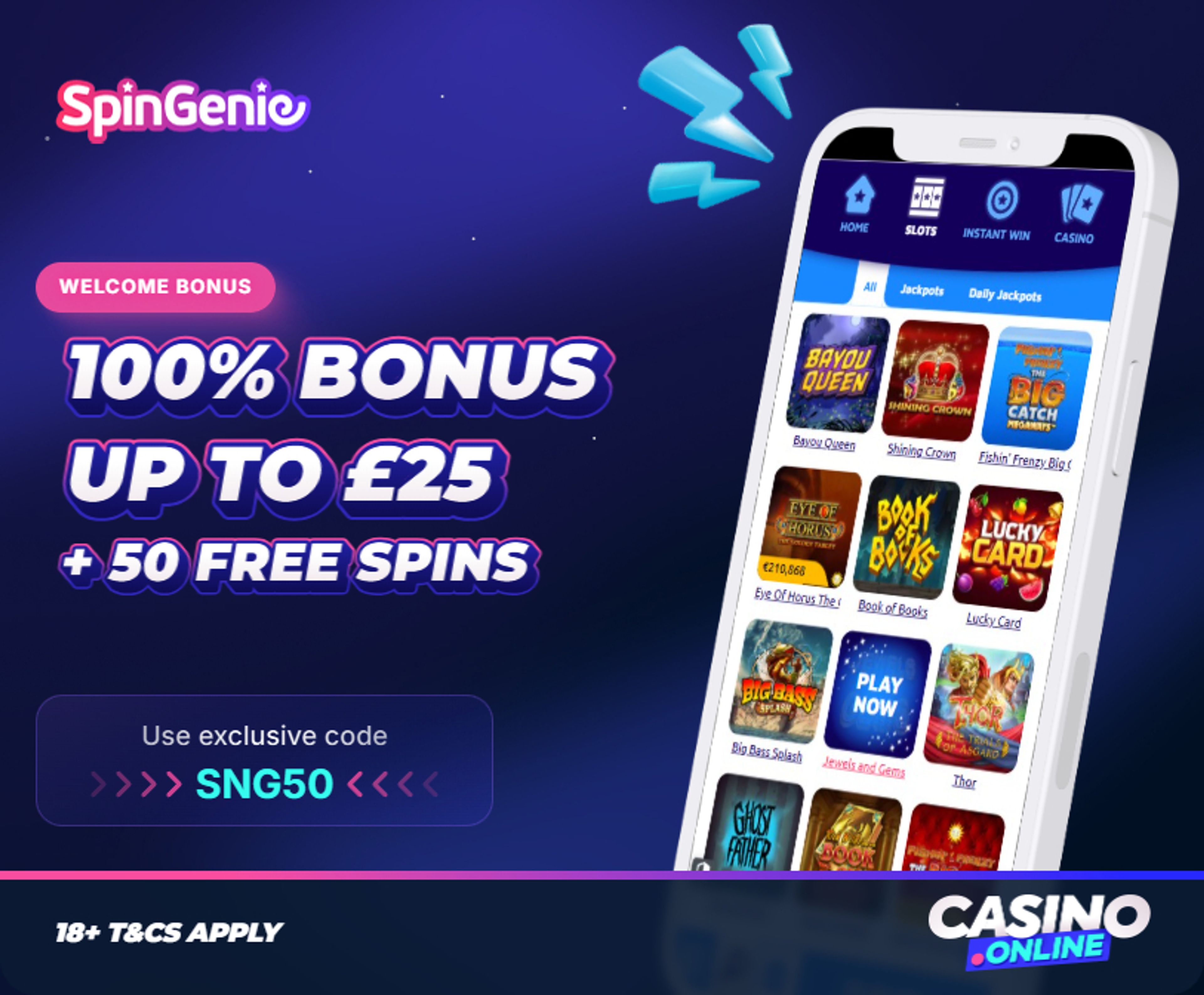 Spin Genie Casino Welcome Bonus