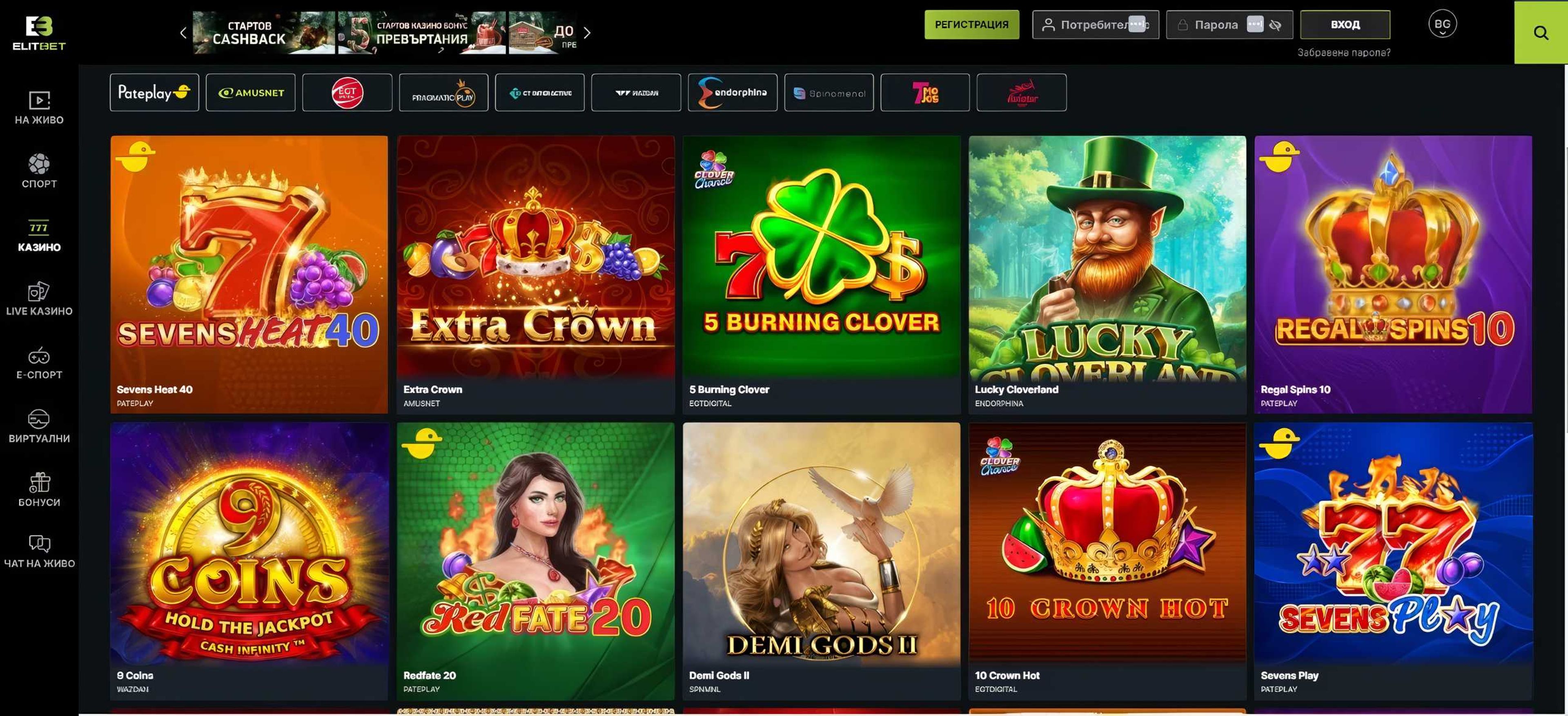 ElitBet desktop screenshot 2