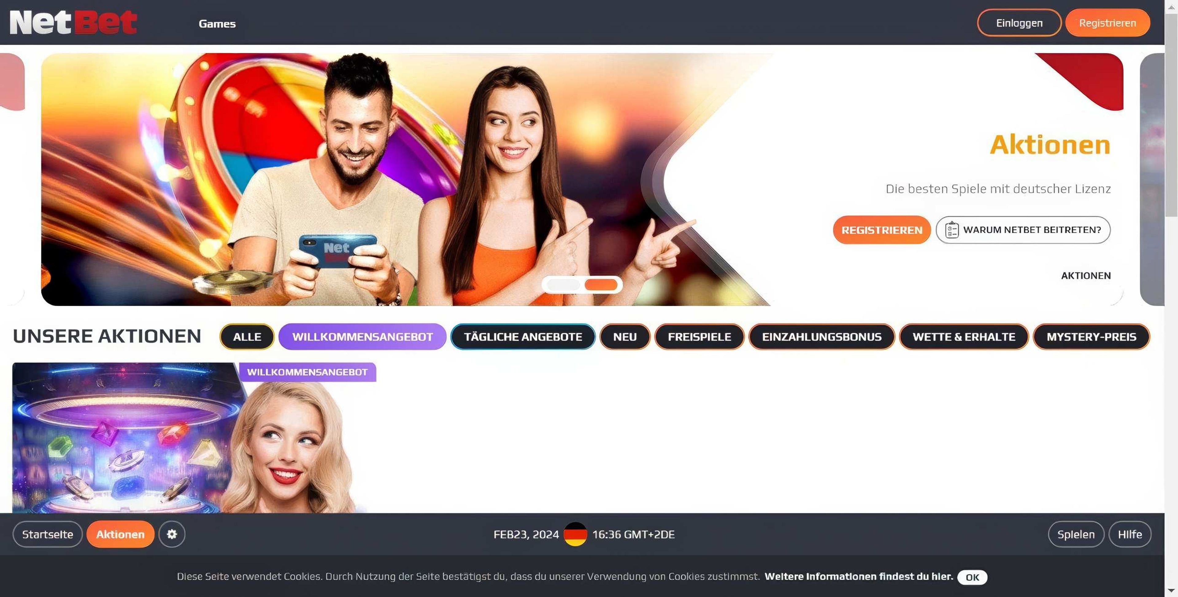 NetBet Games desktop screenshot 1