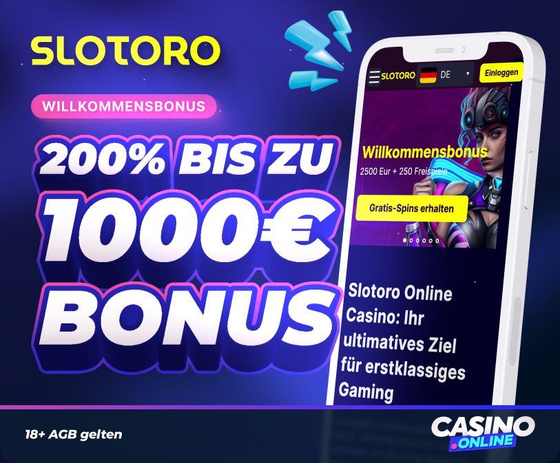 Slotoro Willkommensbonus