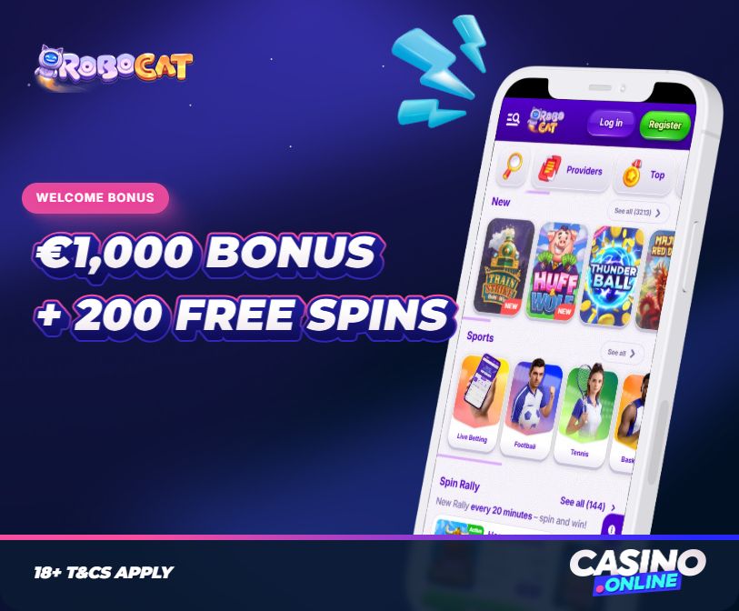 RoboCat Casino Welcome Bonus