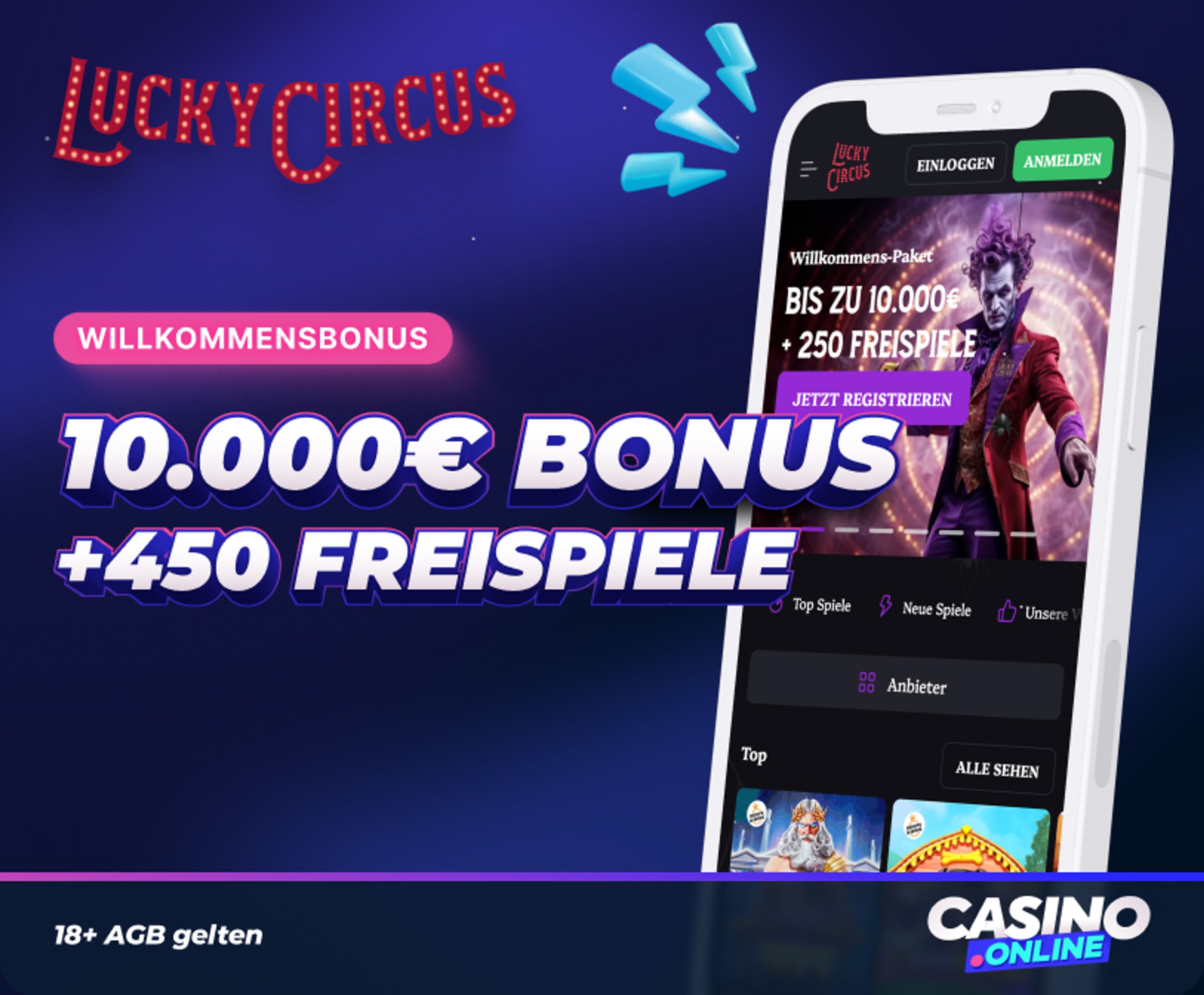 Lucky Circus Willkommensbonus