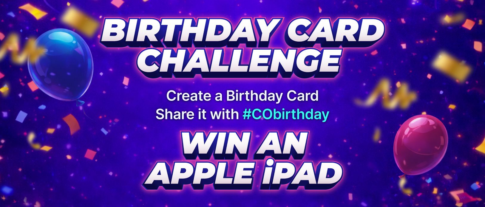 Casino.online Birthday Contest - Design a Card & Win an iPad