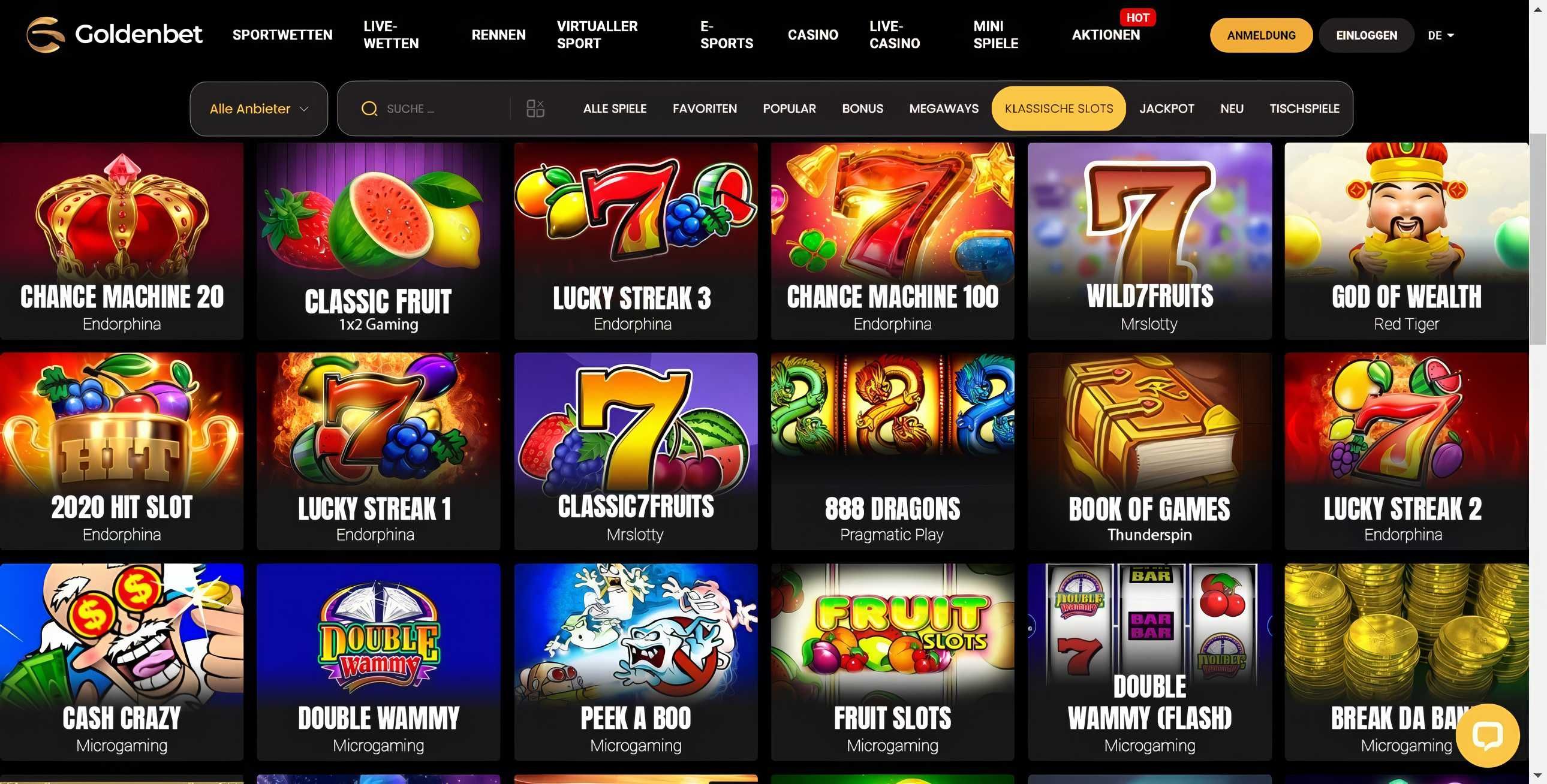 Goldenbet desktop screenshot 2