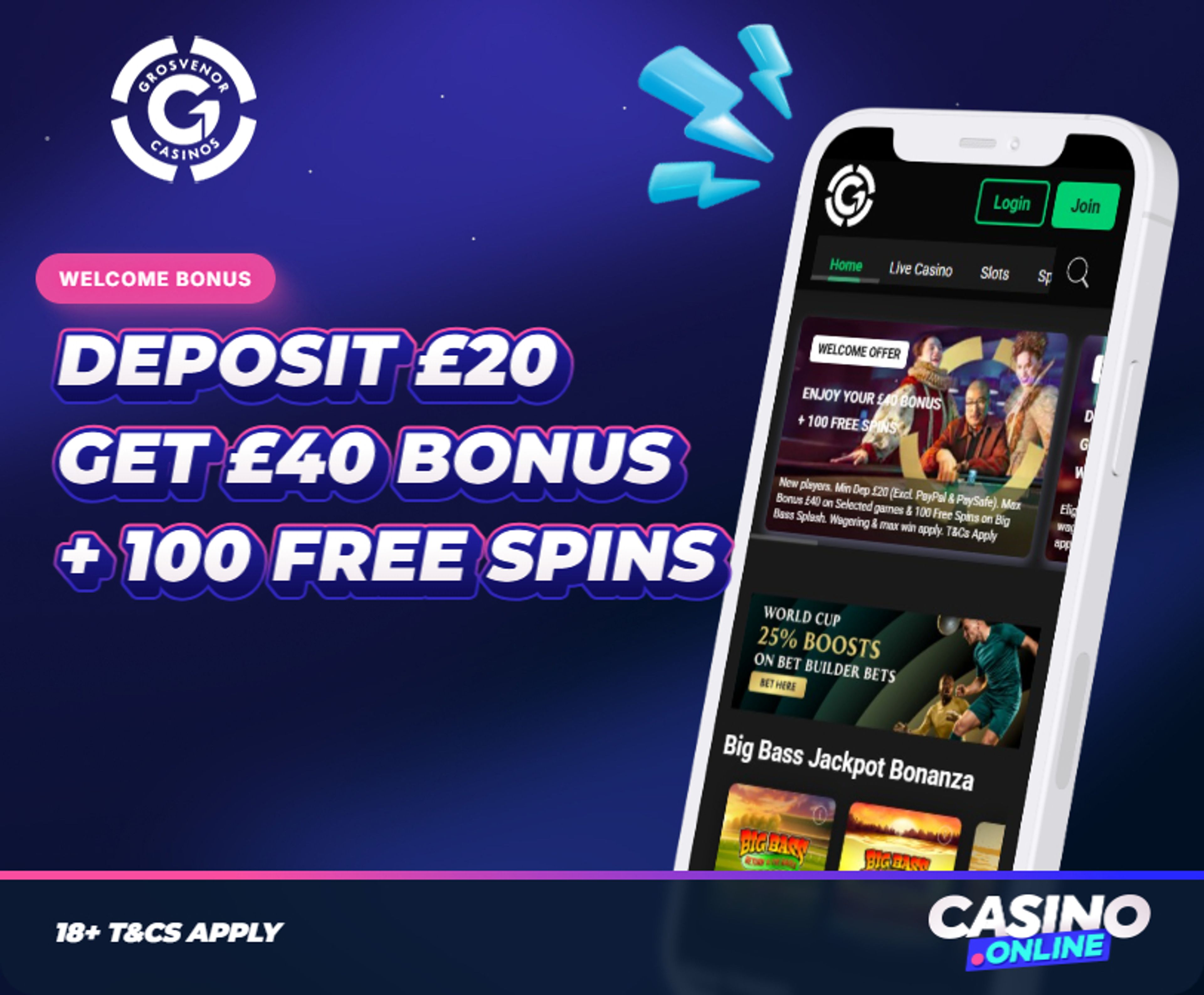 Grosvenor Casino Welcome Bonus