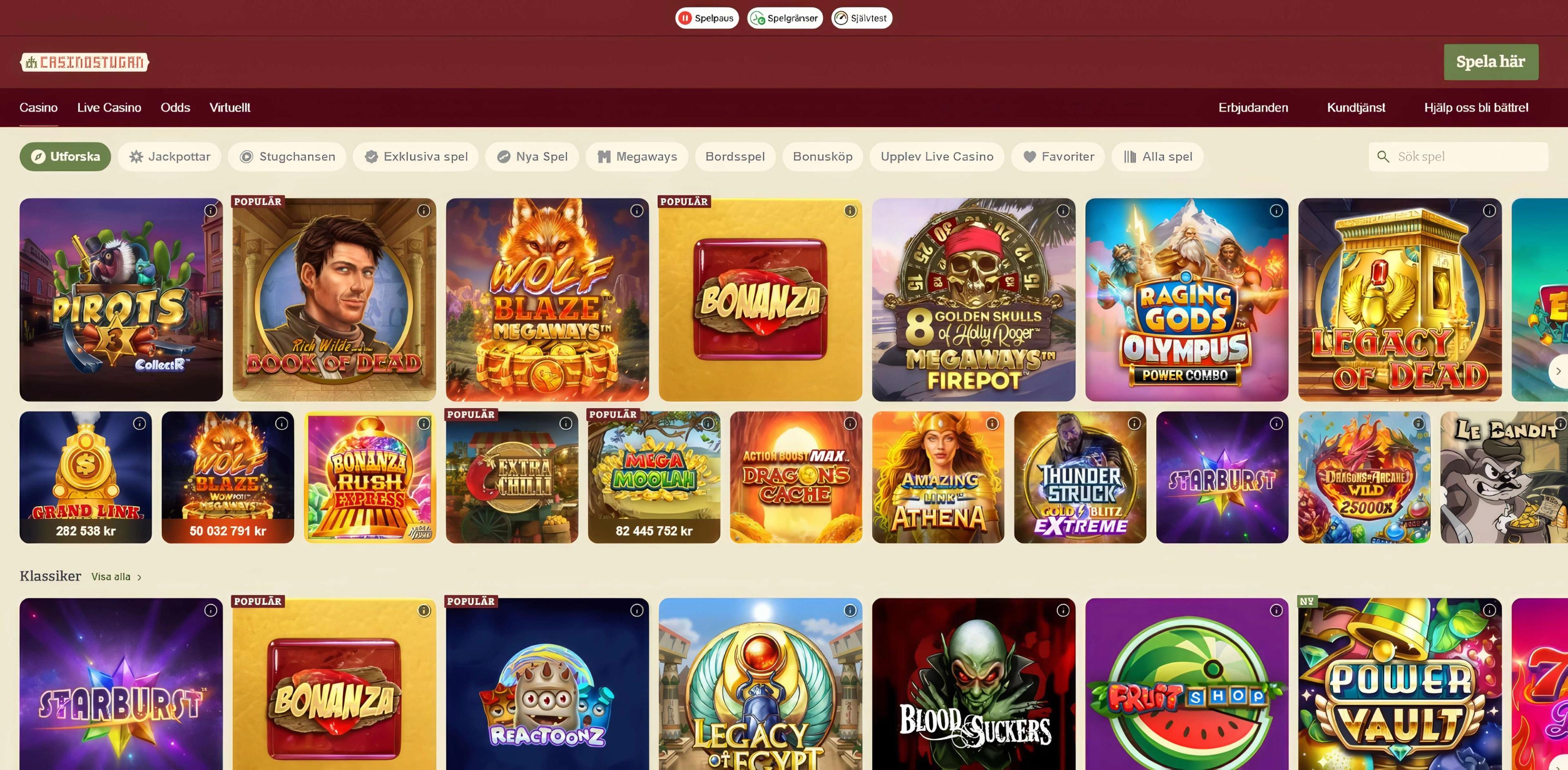 Casinostugan desktop screenshot 2