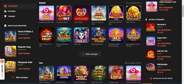 GG.BET desktop screenshot 2