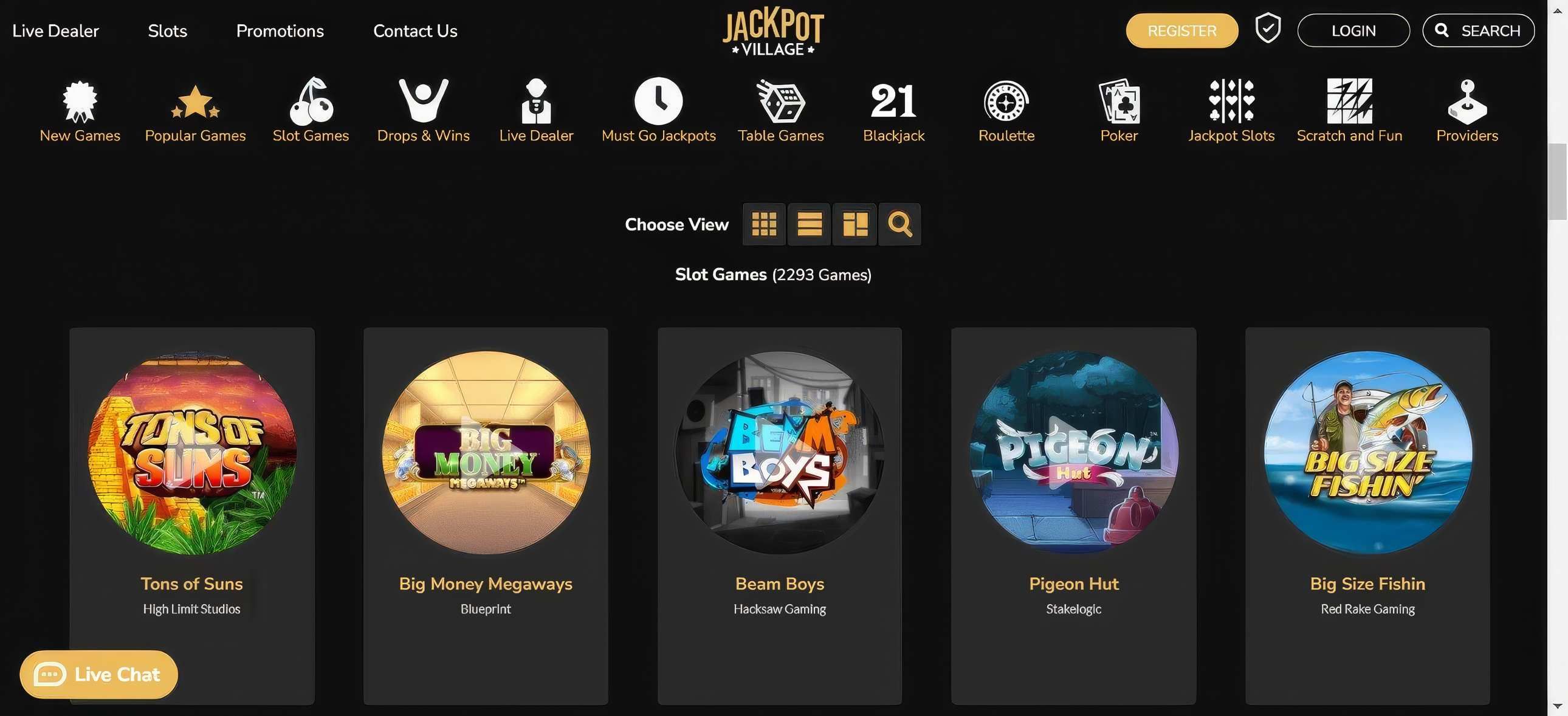 Jackpot Village desktop screenshot 2