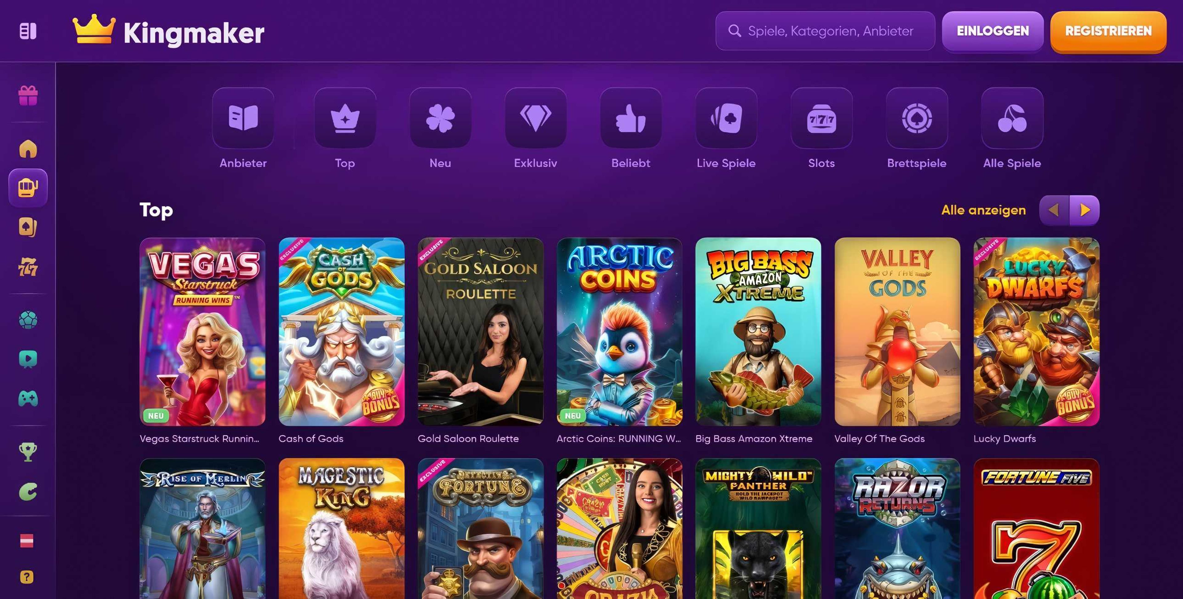 Kingmaker desktop screenshot 2