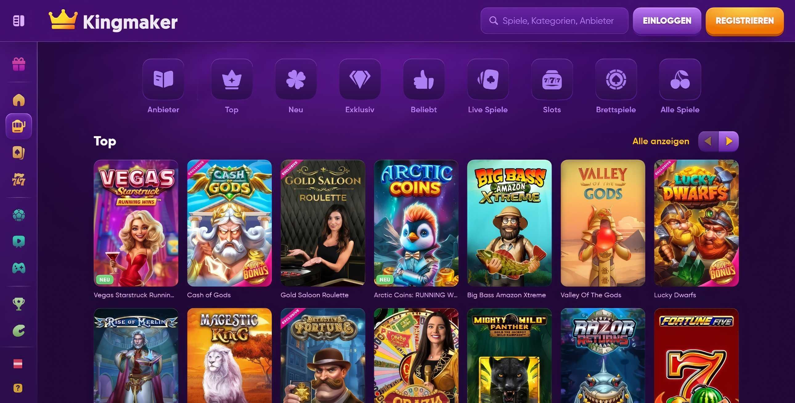 Kingmaker desktop screenshot 2