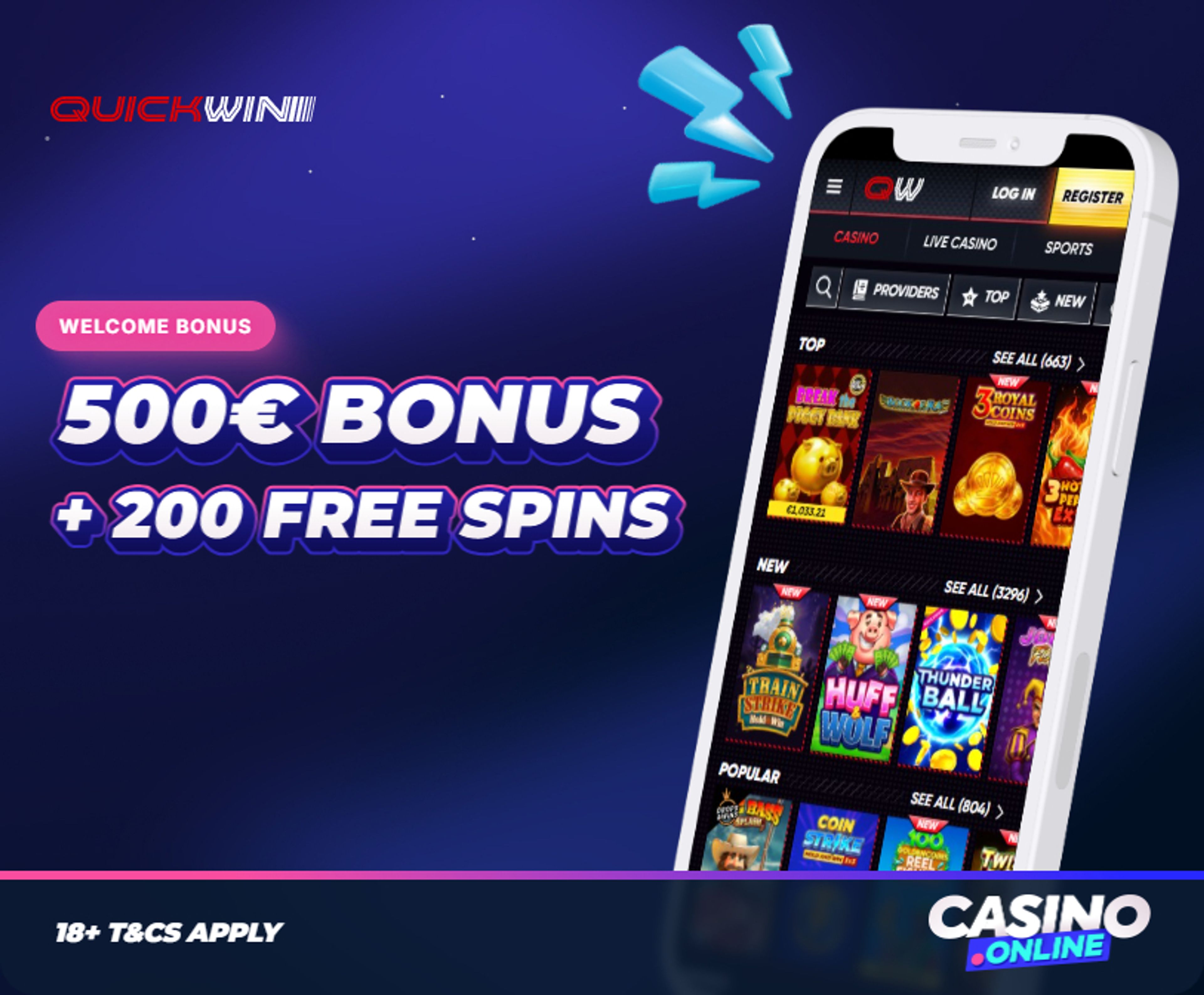 QuickWin Casino Welcome Bonus