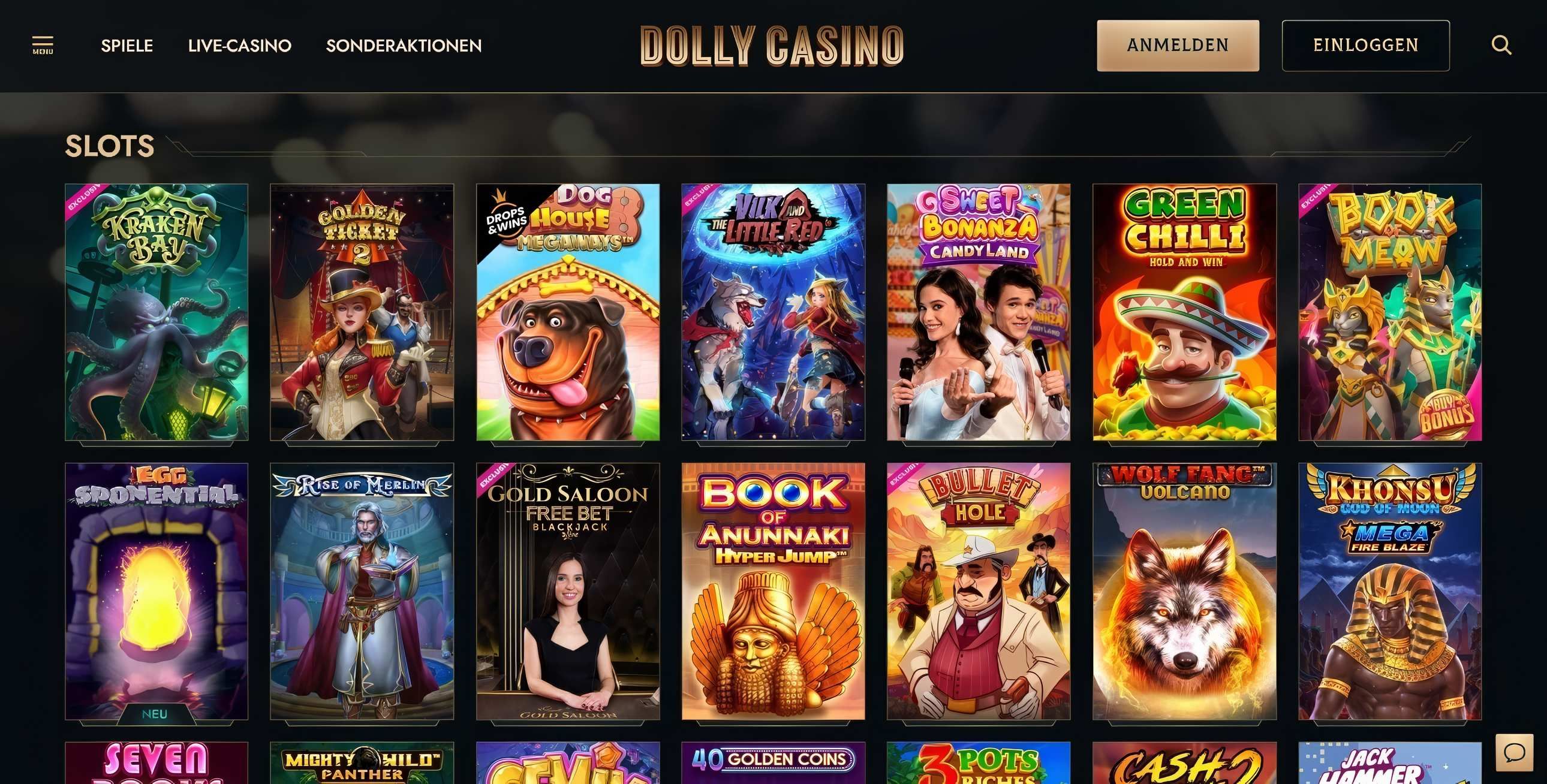 Dolly Casino desktop screenshot 2