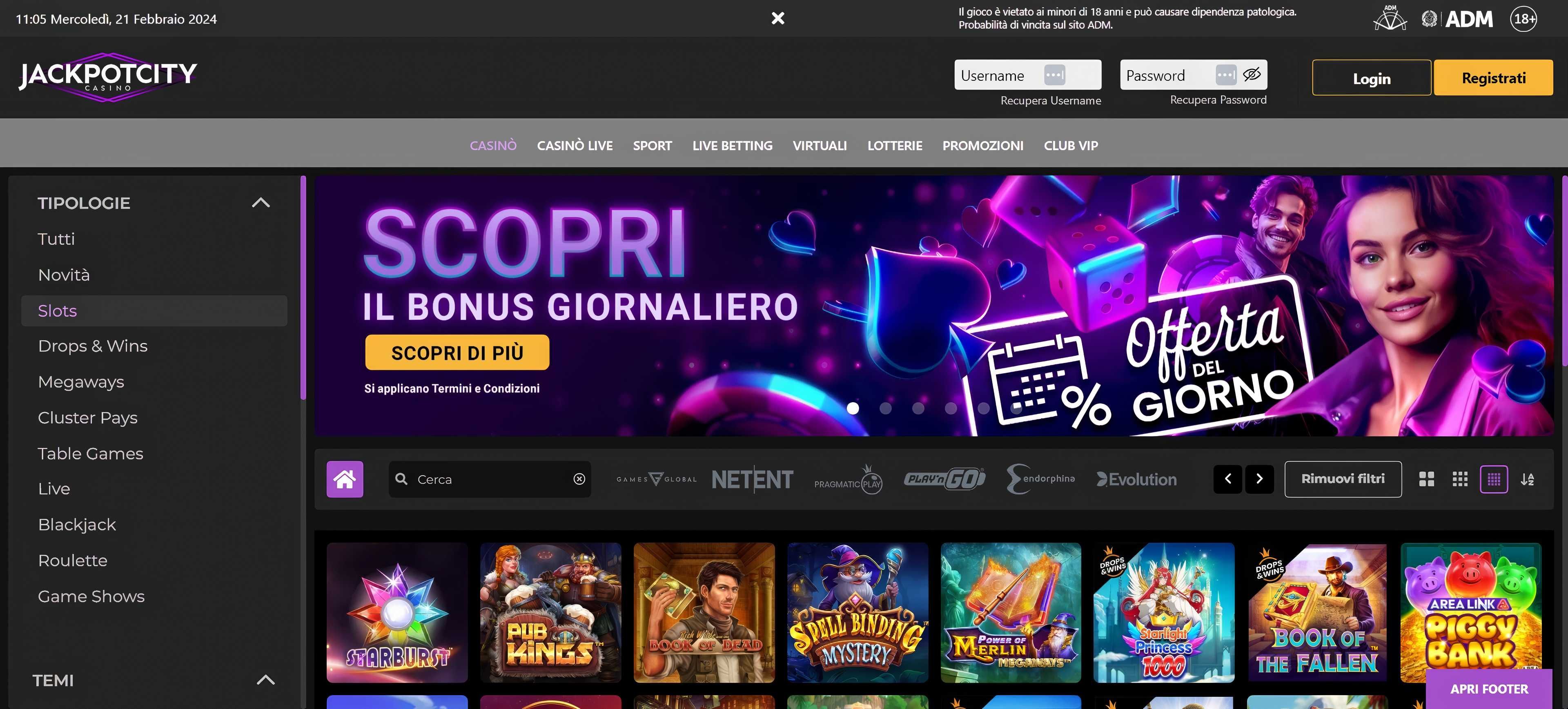 JackpotCity desktop screenshot 2