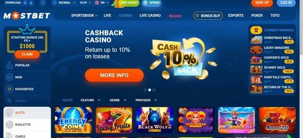 Mostbet Casino Home 