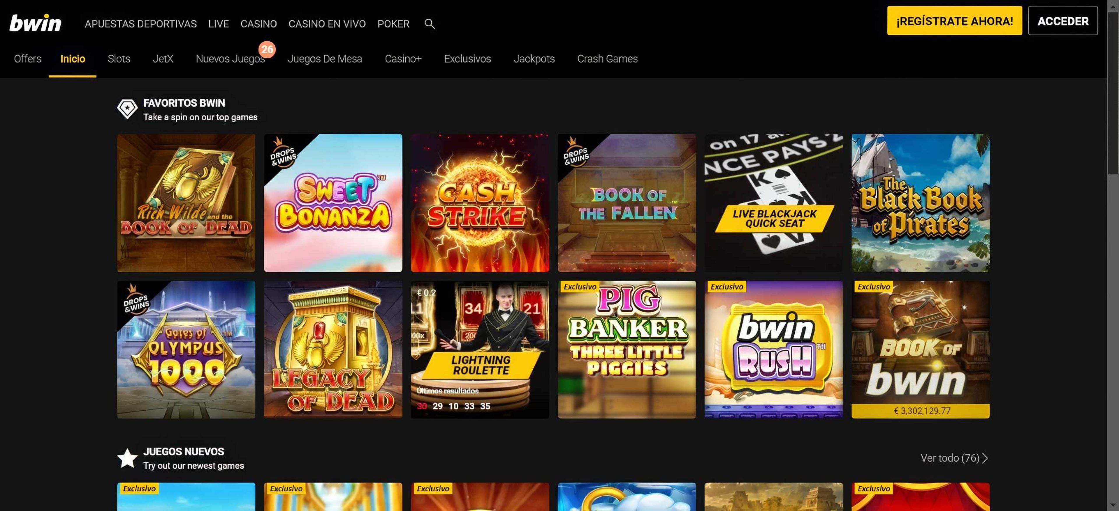 Bwin desktop screenshot 1