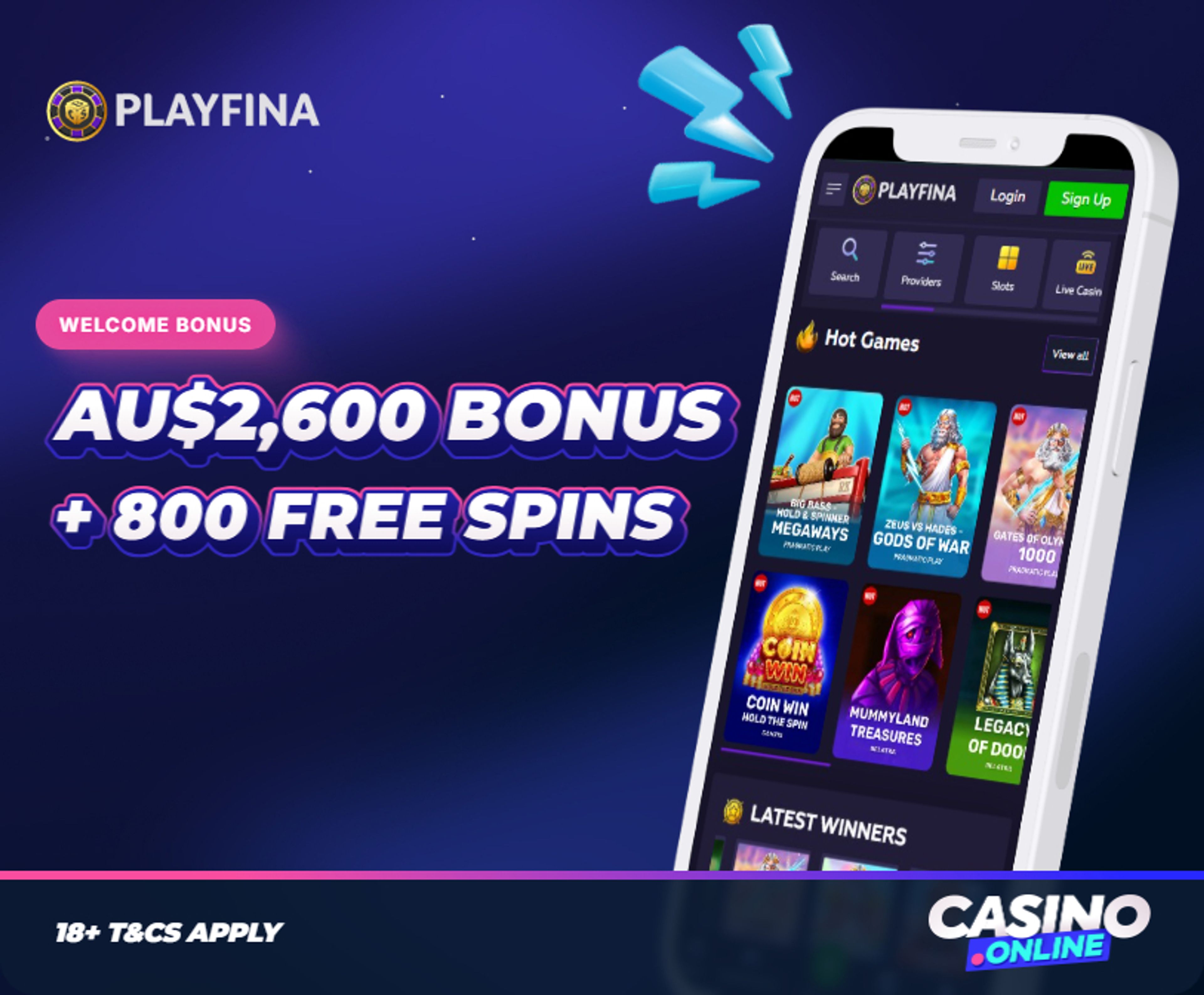 Playfina Casino Welcome Bonus
