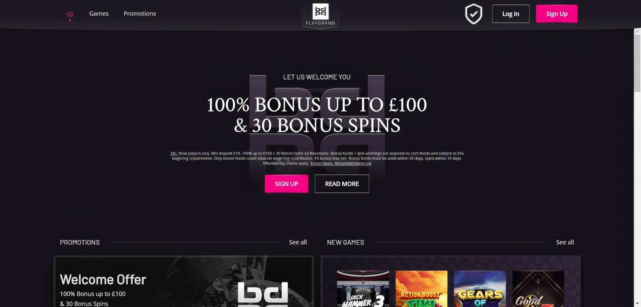 PlayGrand Casino Home 