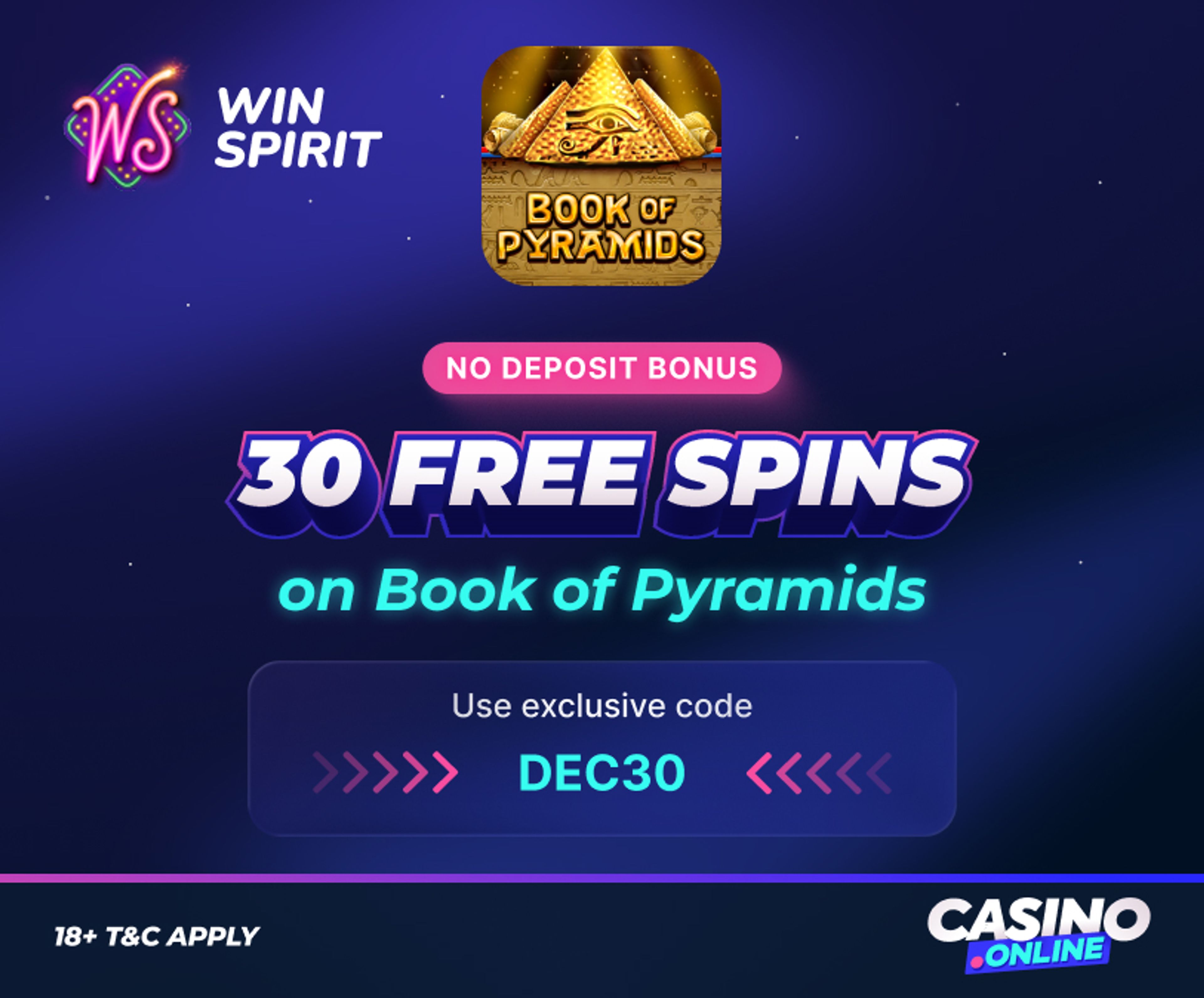 Winspirit Casino no deposit bonus offer
