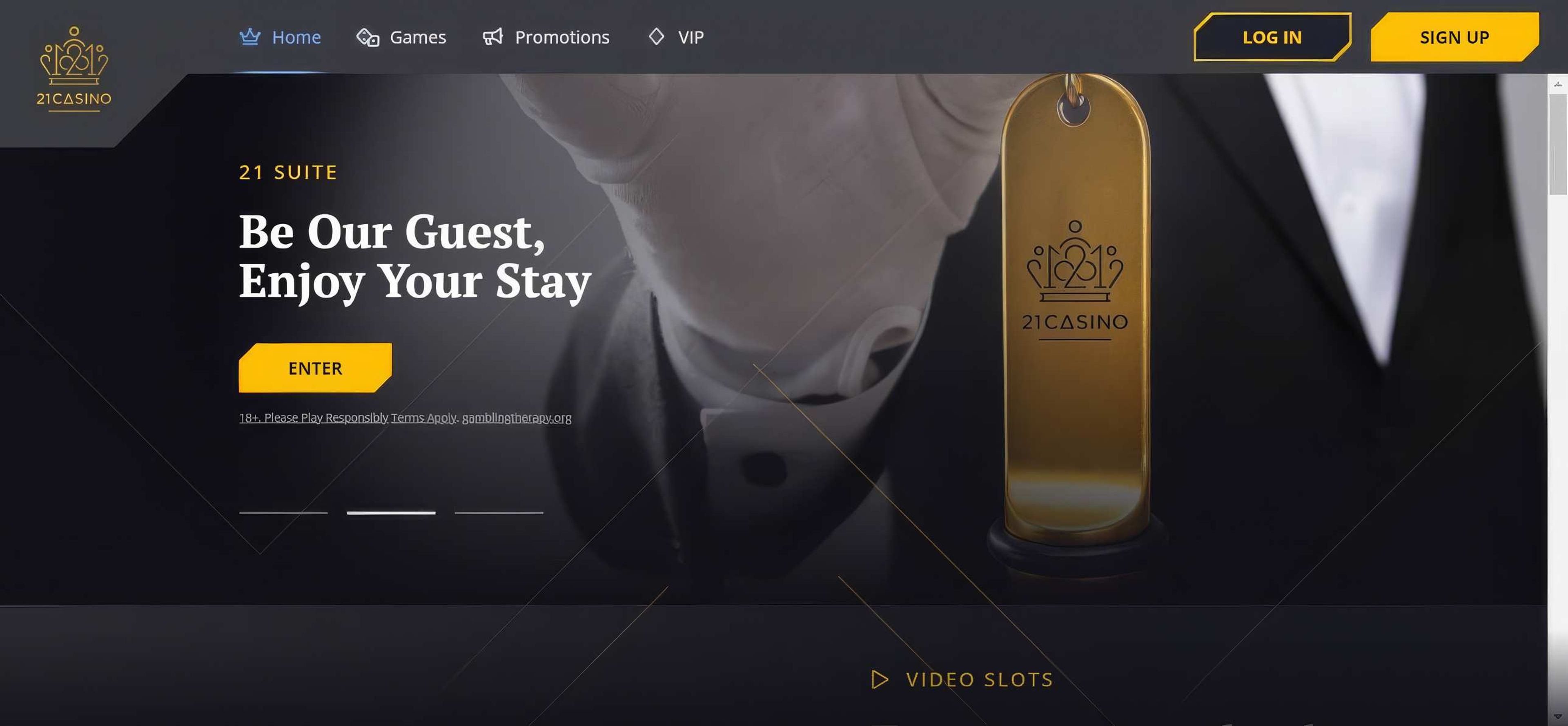 21 Casino desktop screenshot 1